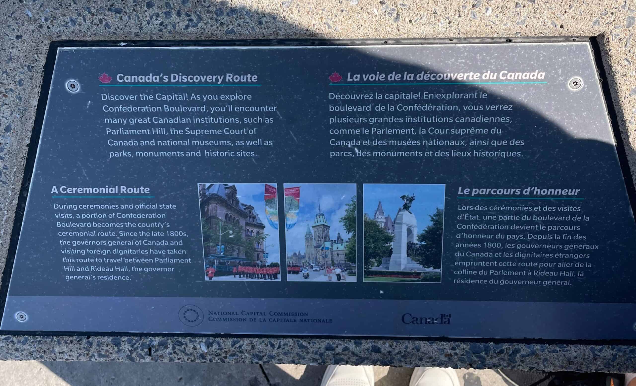 sign of Ceremonial Route