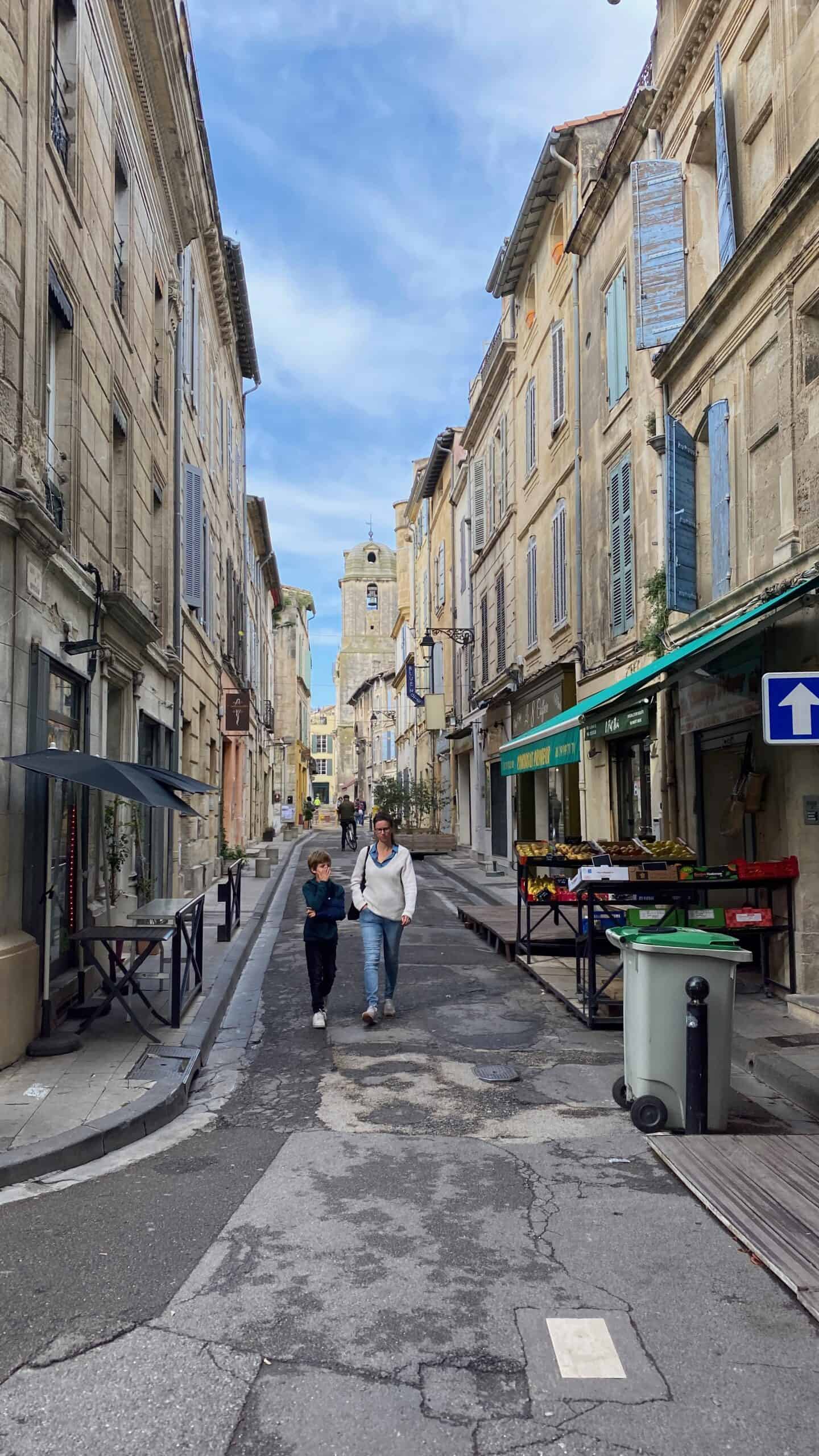 quaint street in Arles