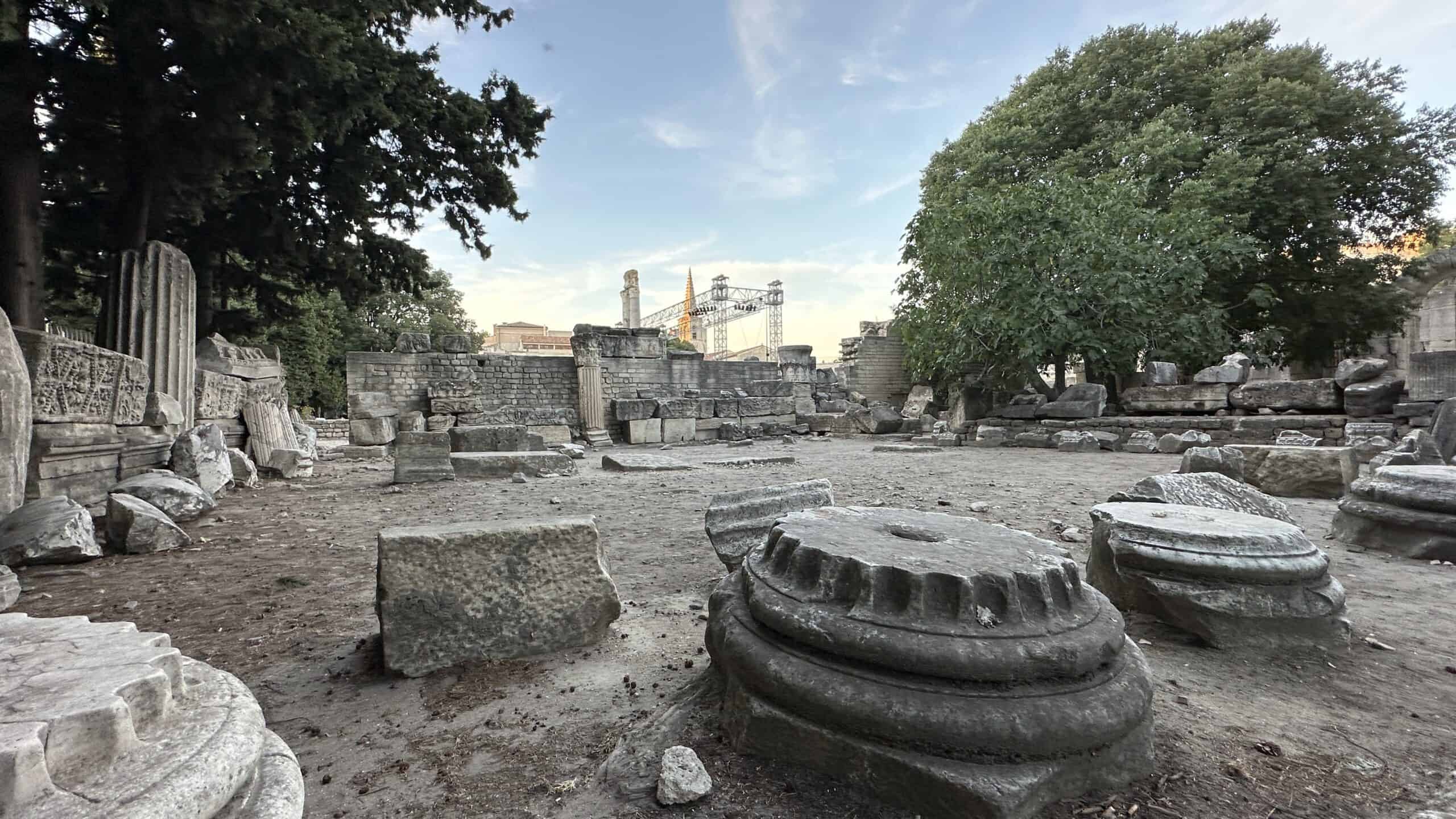 Garden on the side of the Roman Theatre