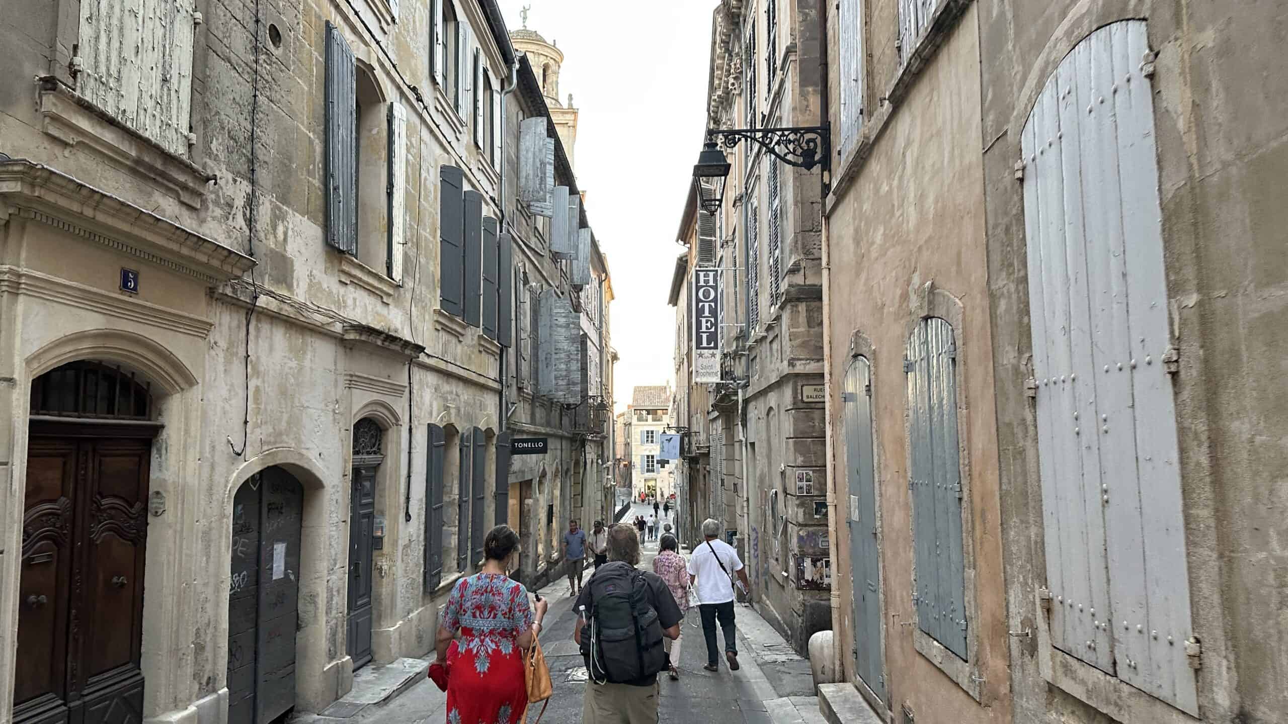 quaint street in Arles
