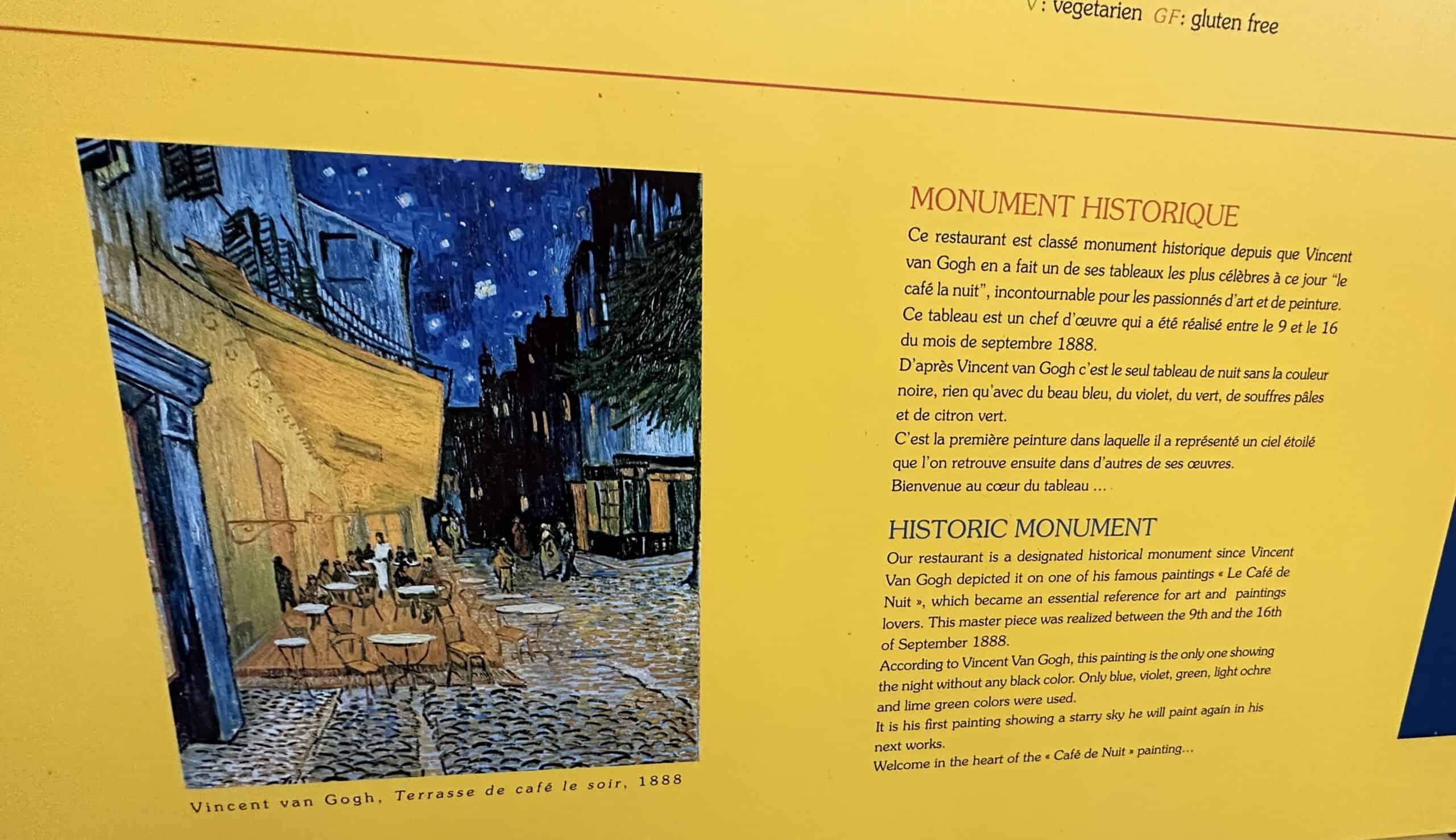 Signage along the Van Gogh pedestrian path