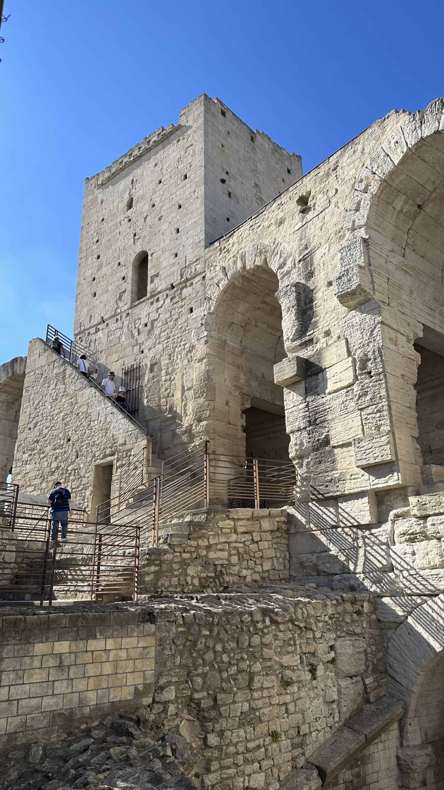 The stairs leading to the upper sections of the Amphitheatre
