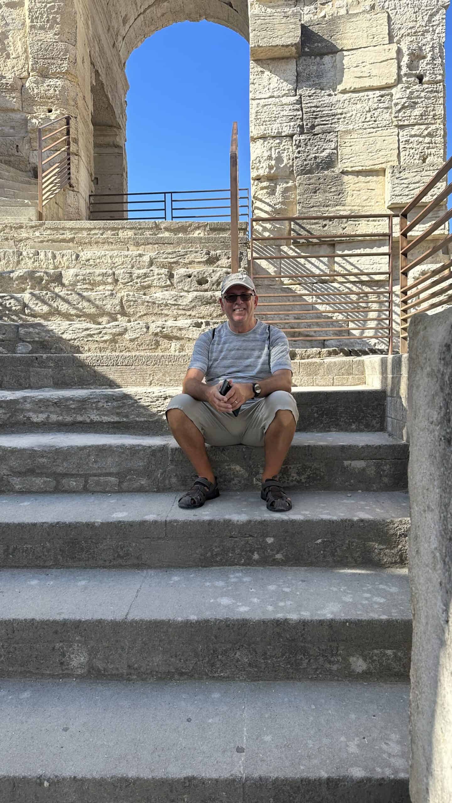 Denis at the Arles Amphitheatre