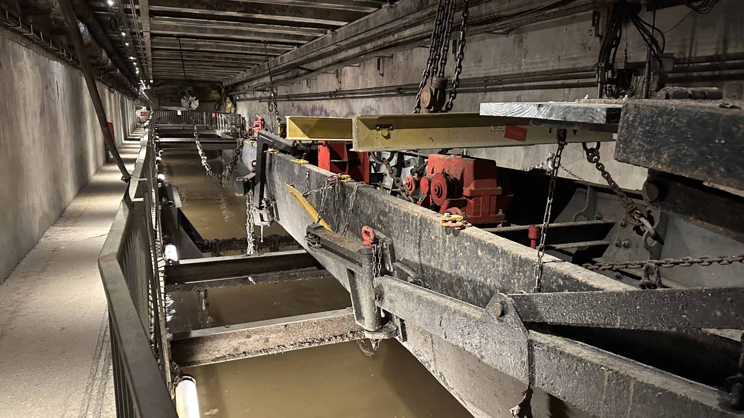Machinery within the sewers