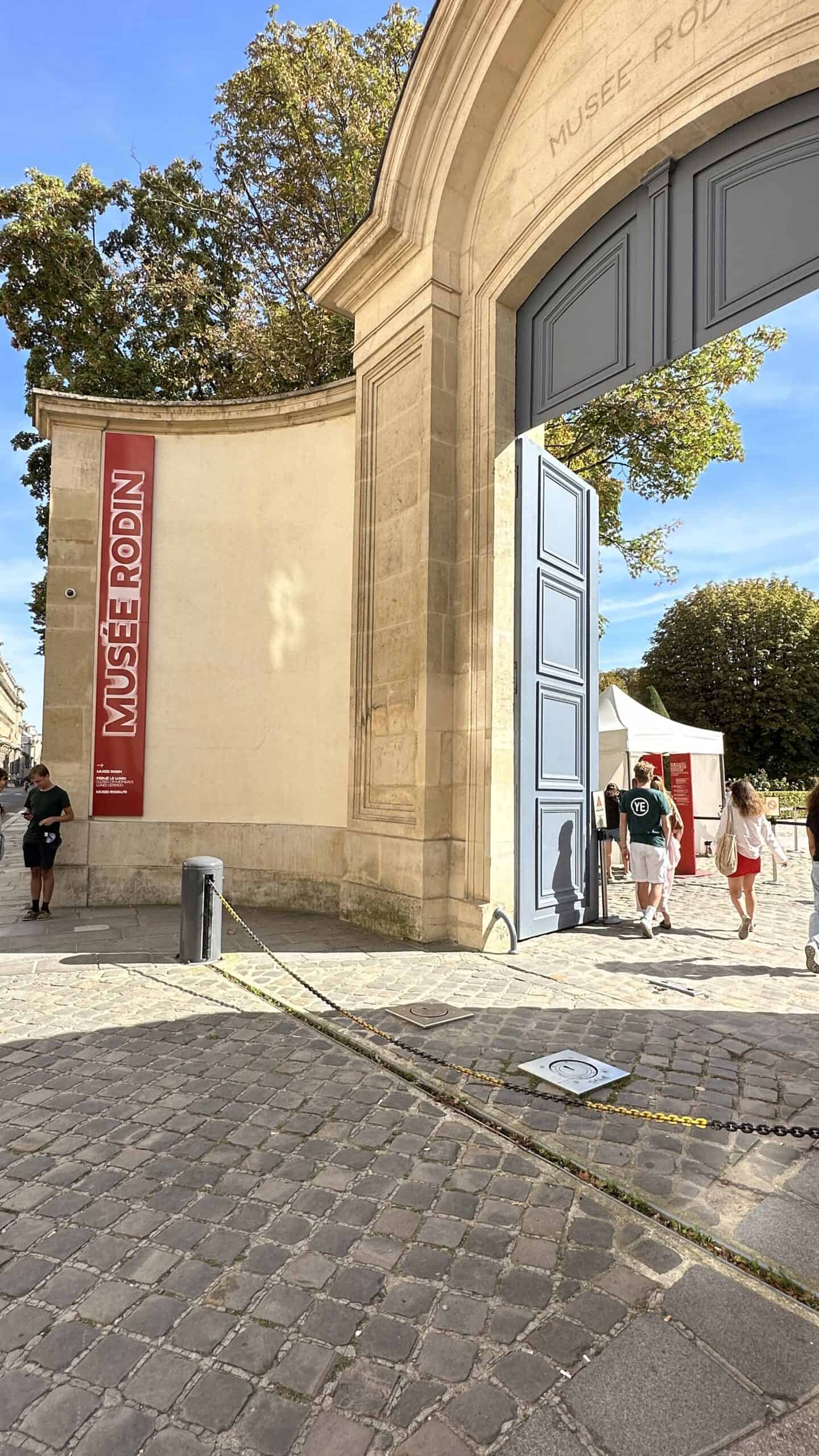 Entrance to the Musee Rodin