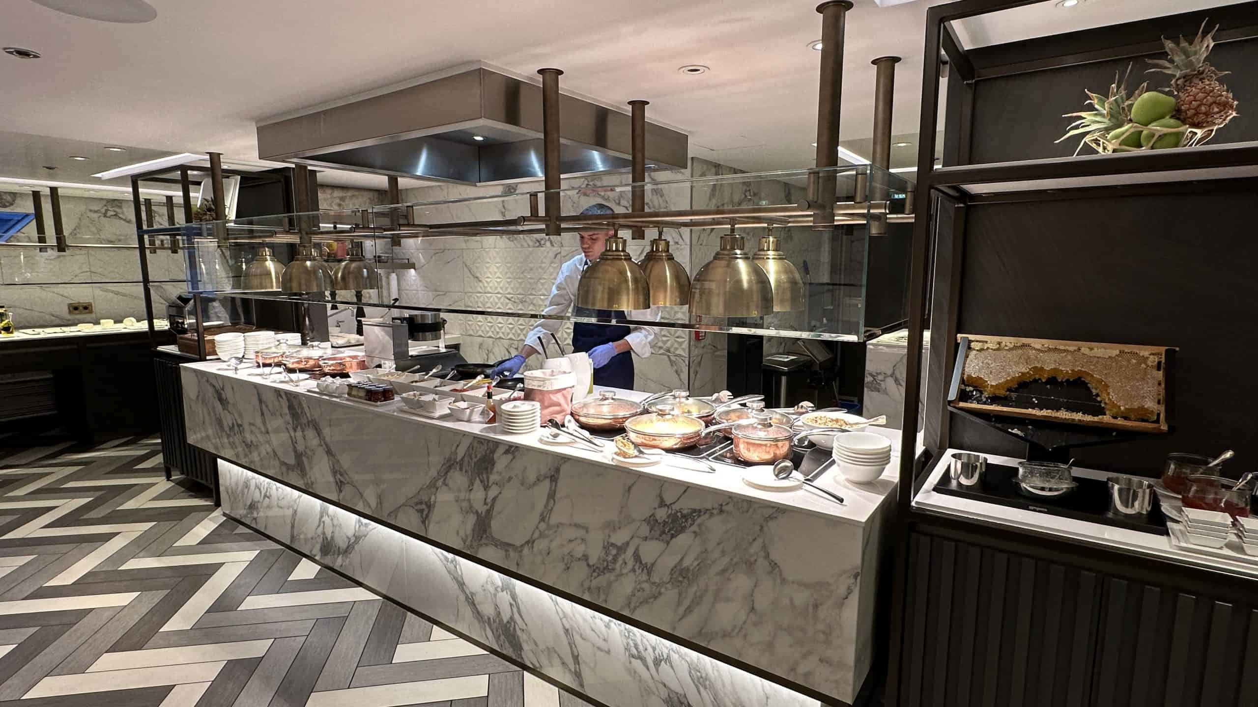 Open buffet area