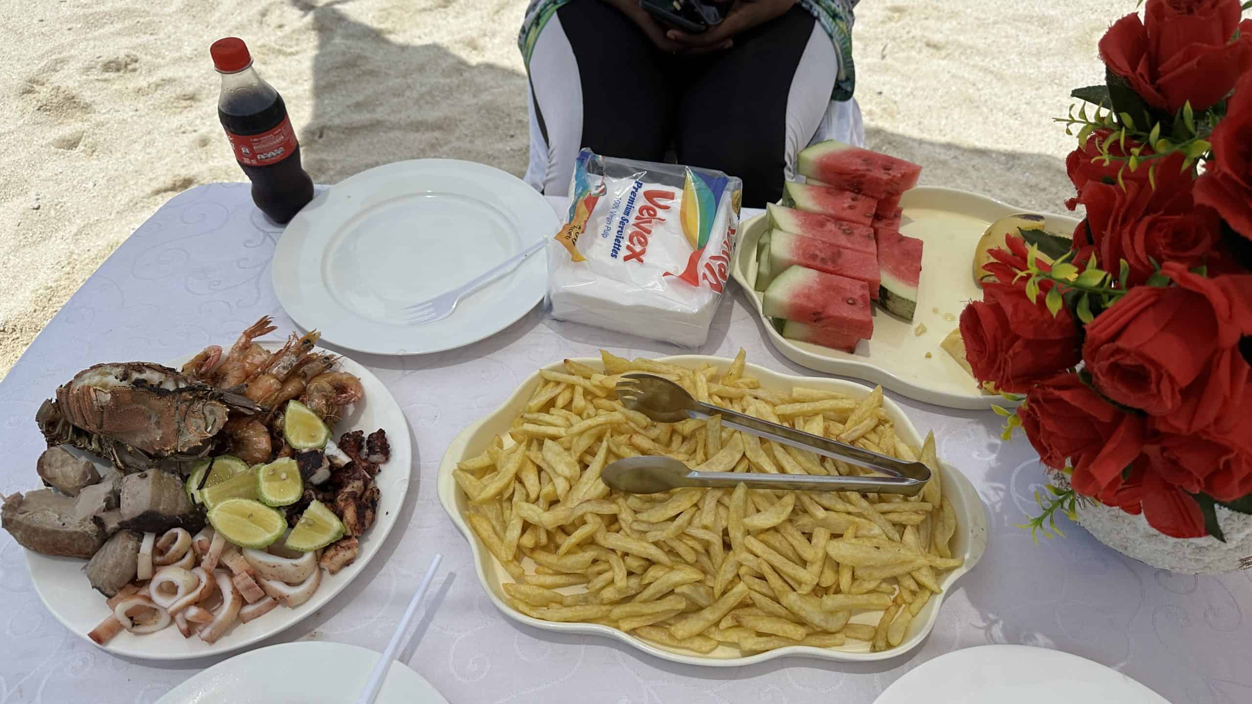 Lunch on the island