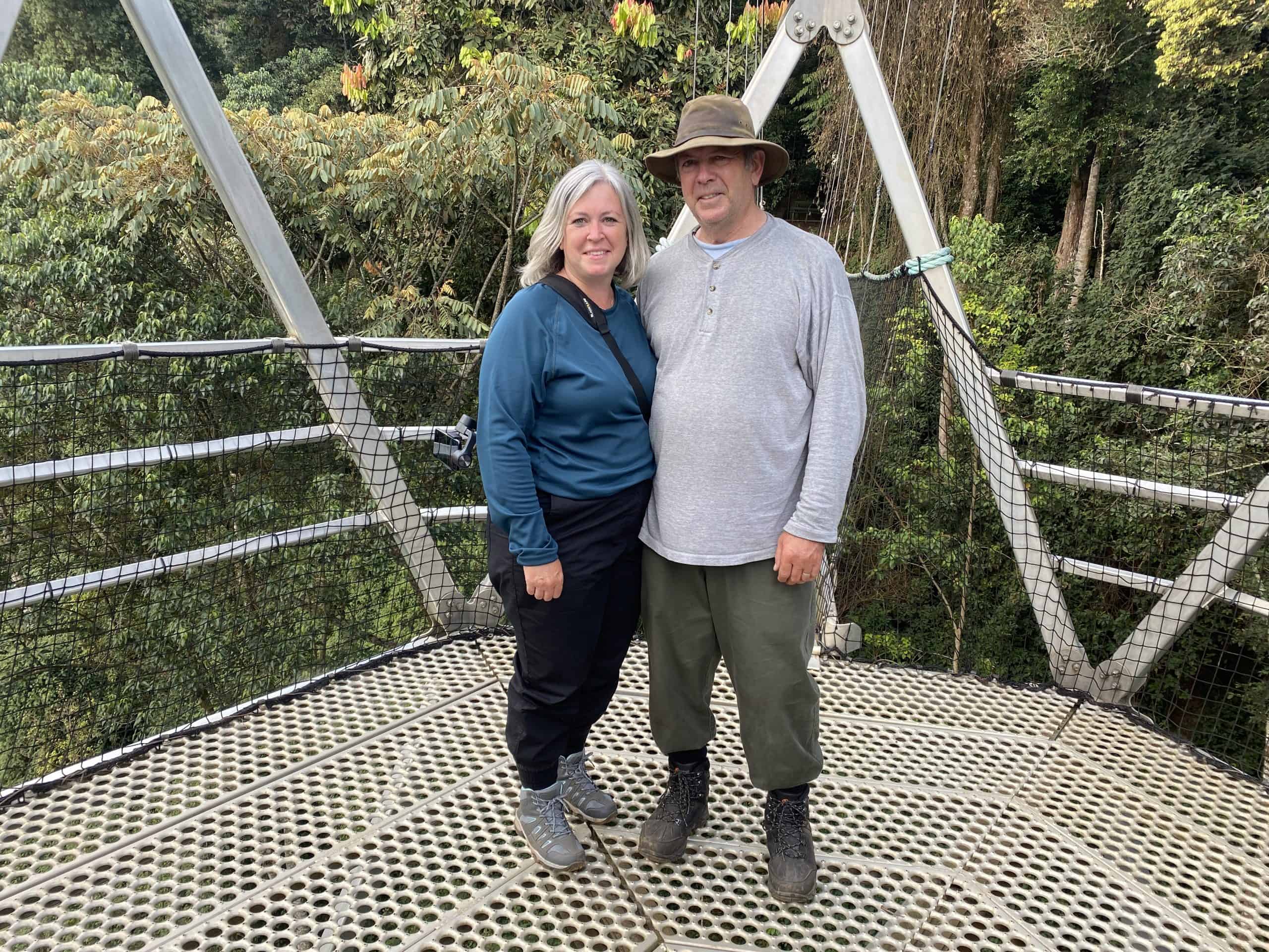 Our picture on the canopy walk