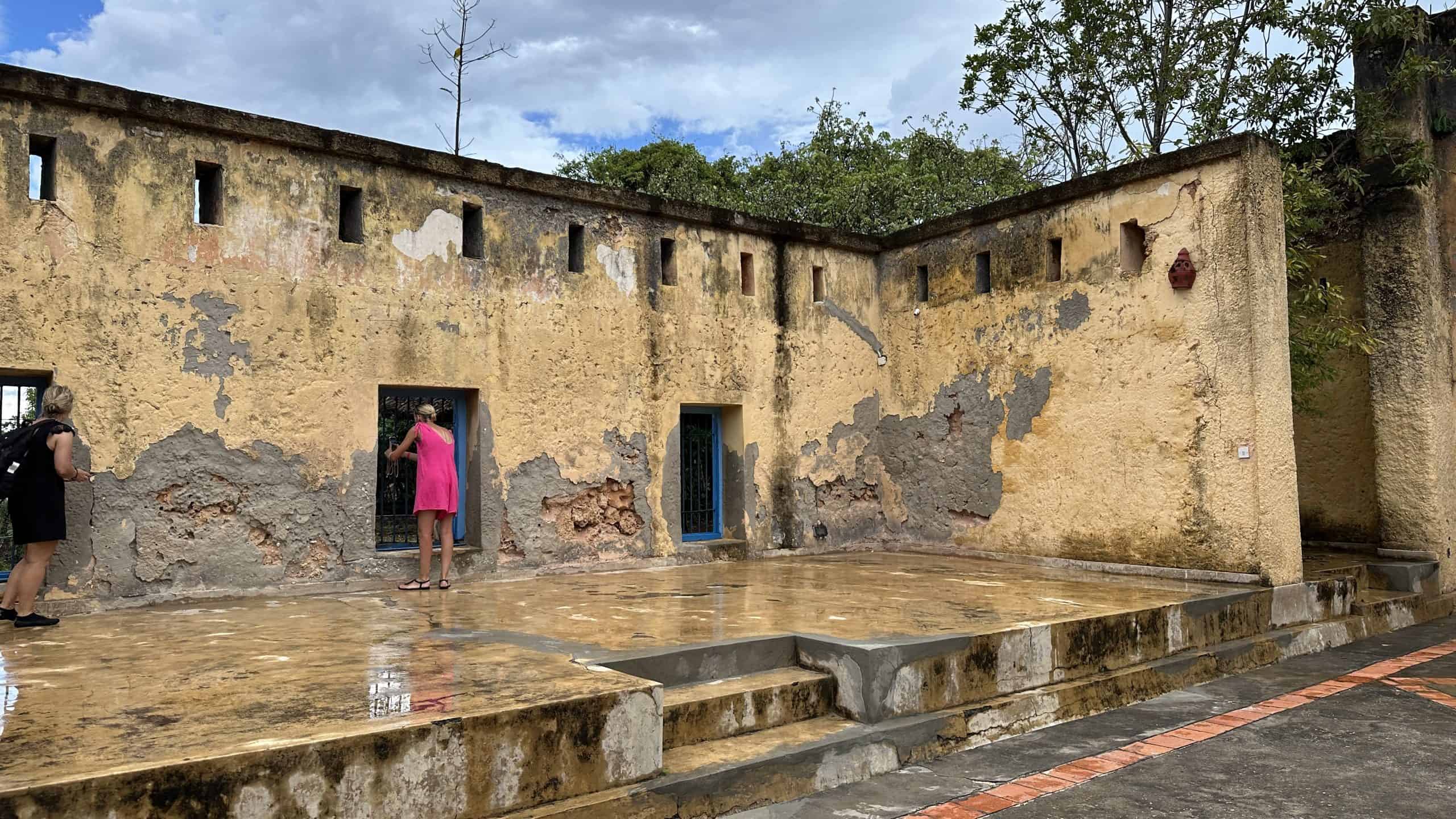 Inside the prison walls