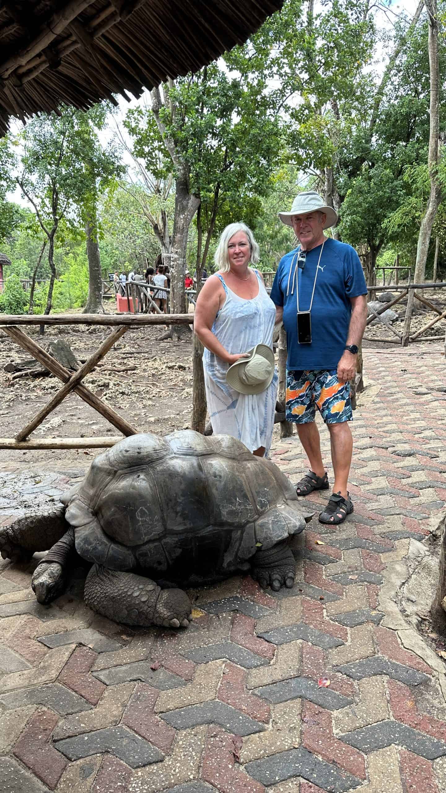 Our picture with a giant tortoise