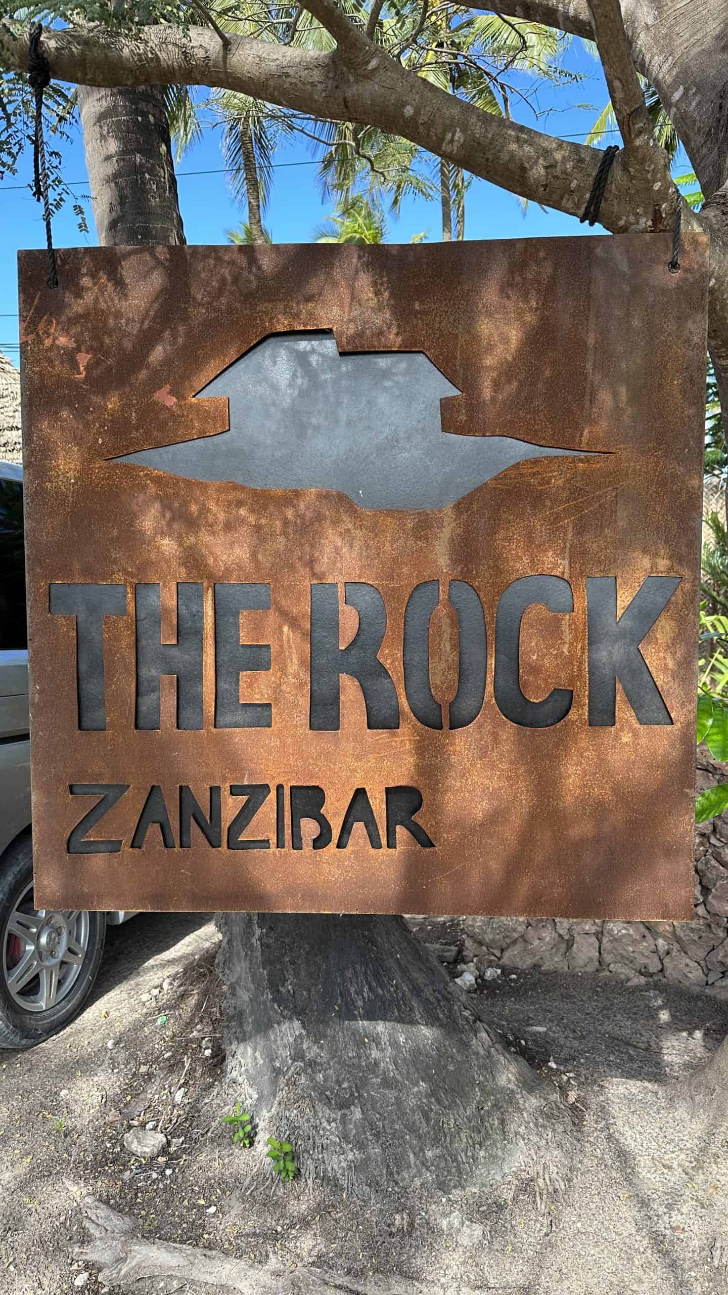 Entrance sign to the Rock