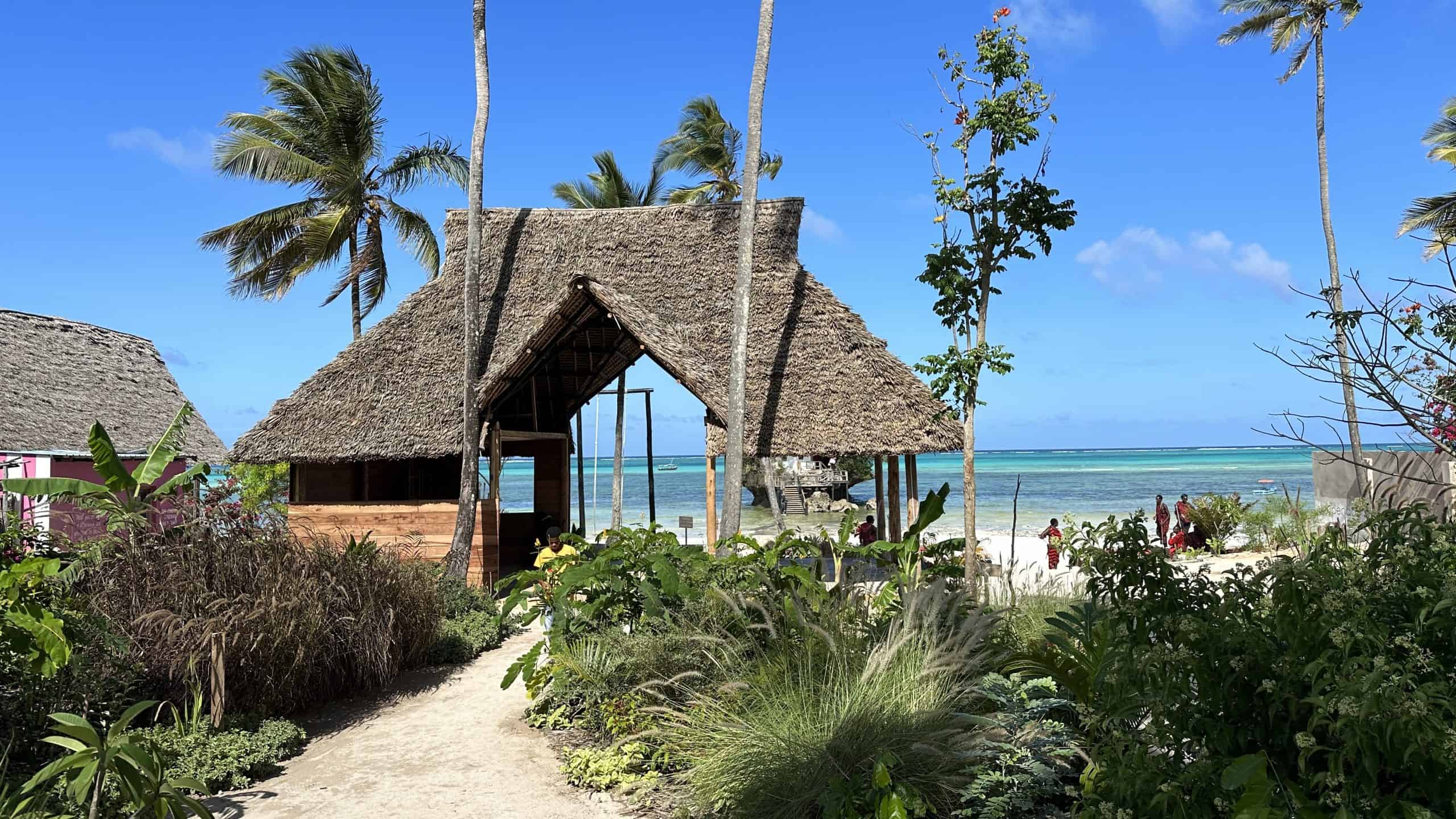 View to the beach