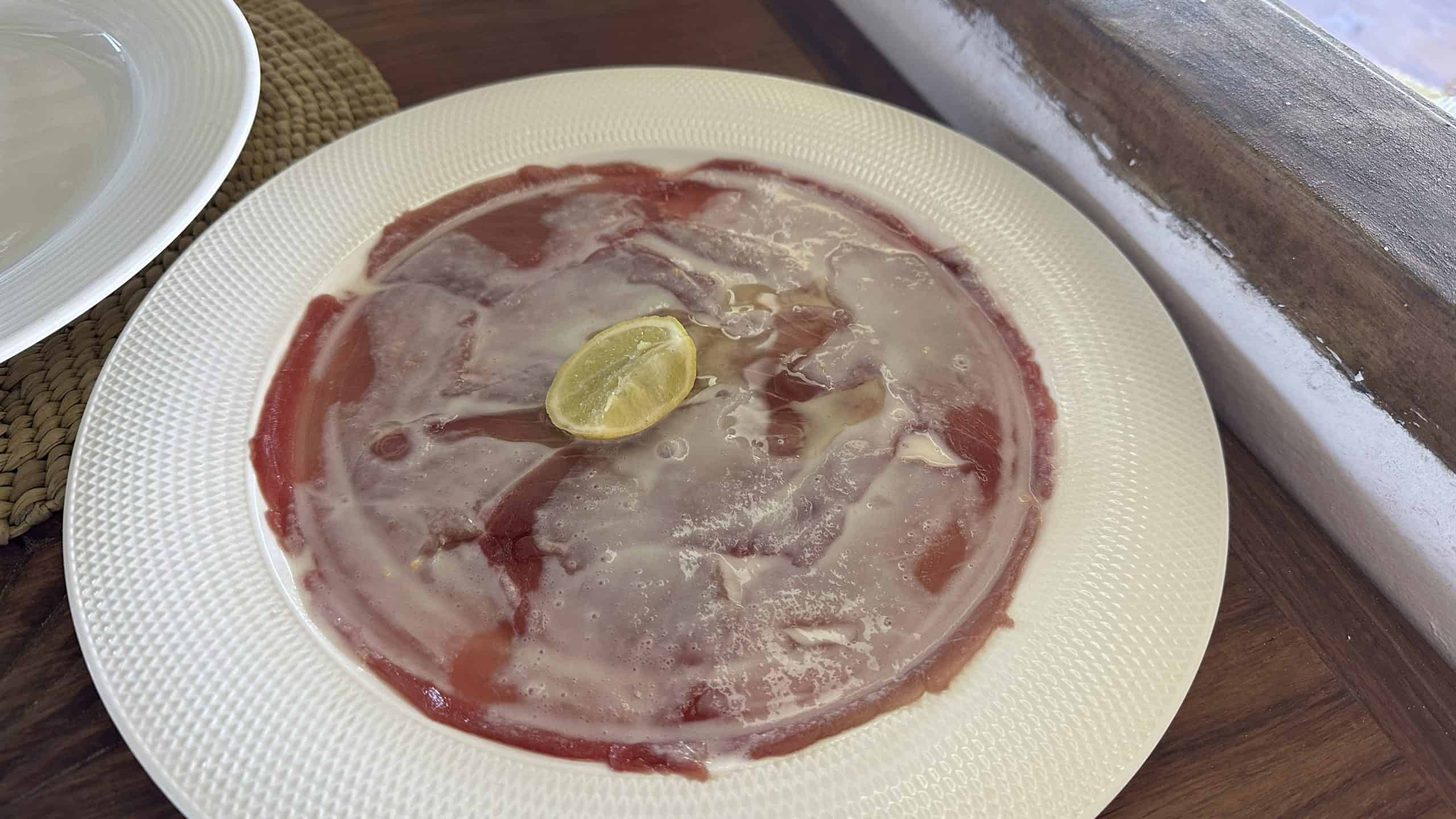 Fish carpaccio