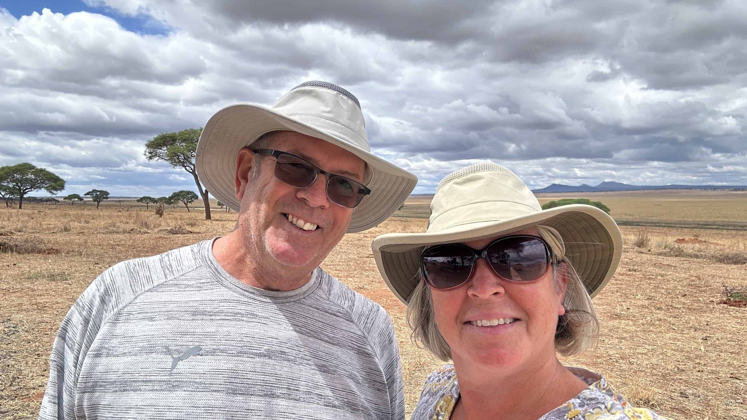 our selfie in Tarangire National Park