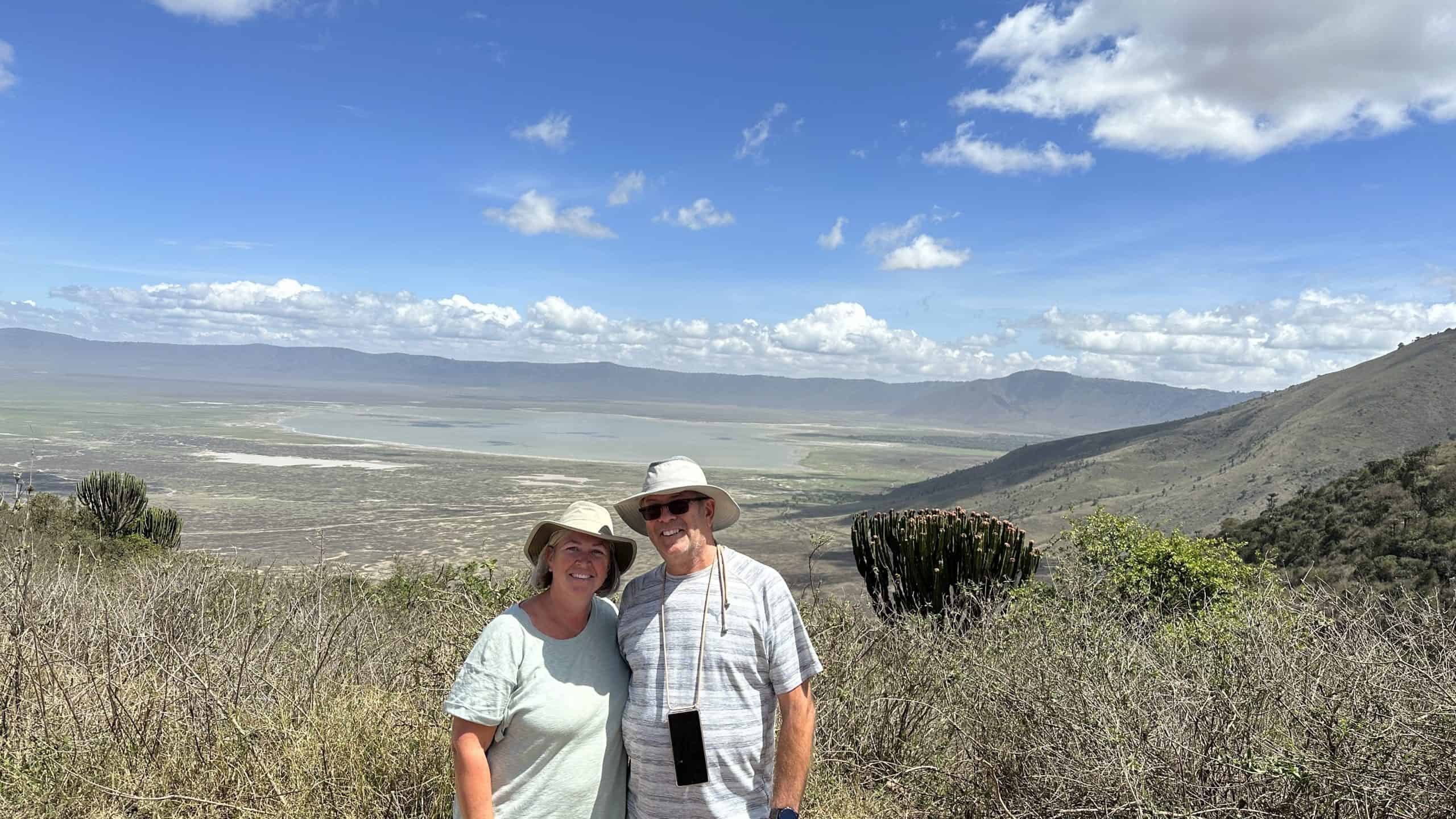 Our photo from the top of the caldera