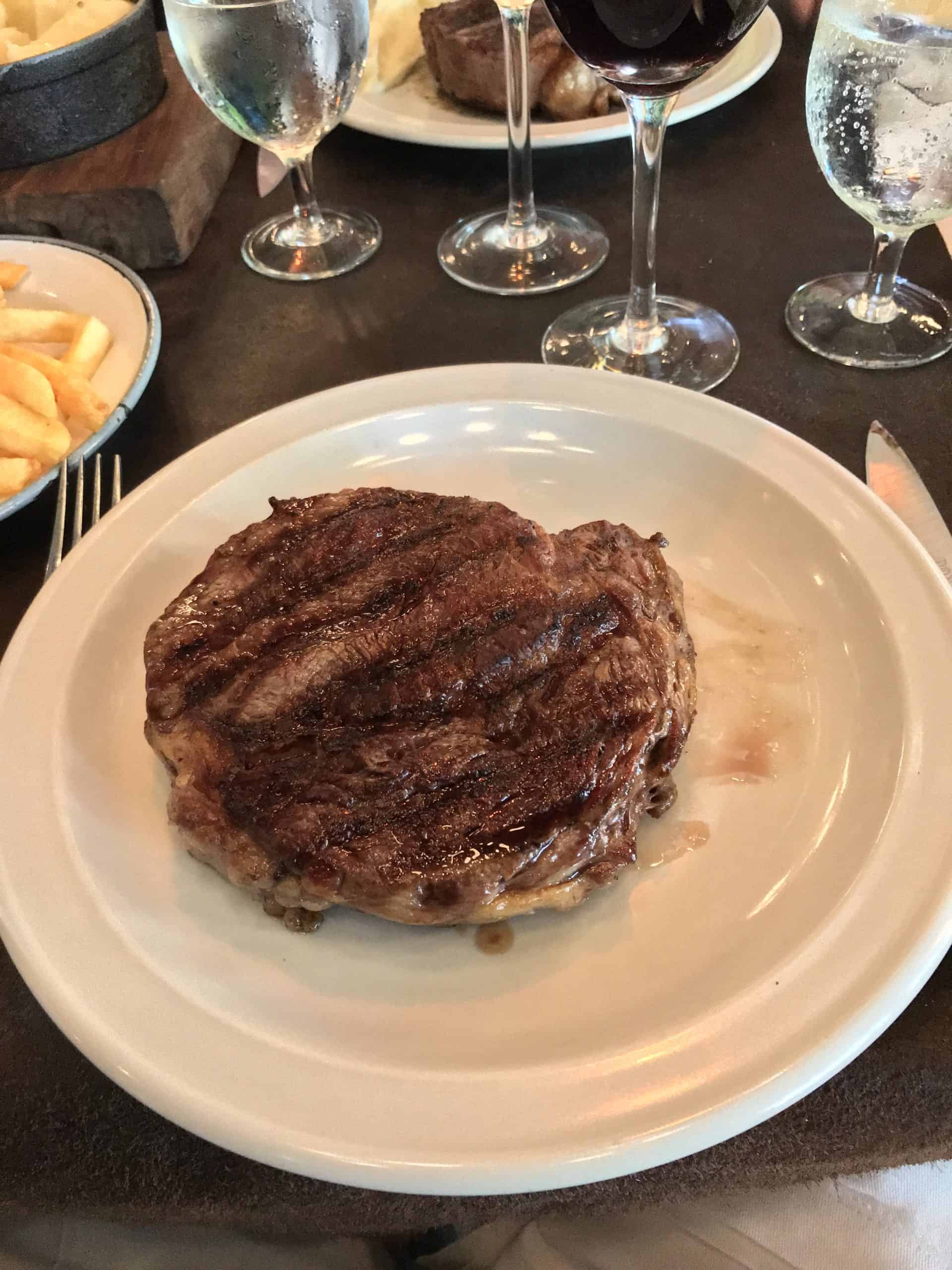 Perfectly cooked steak