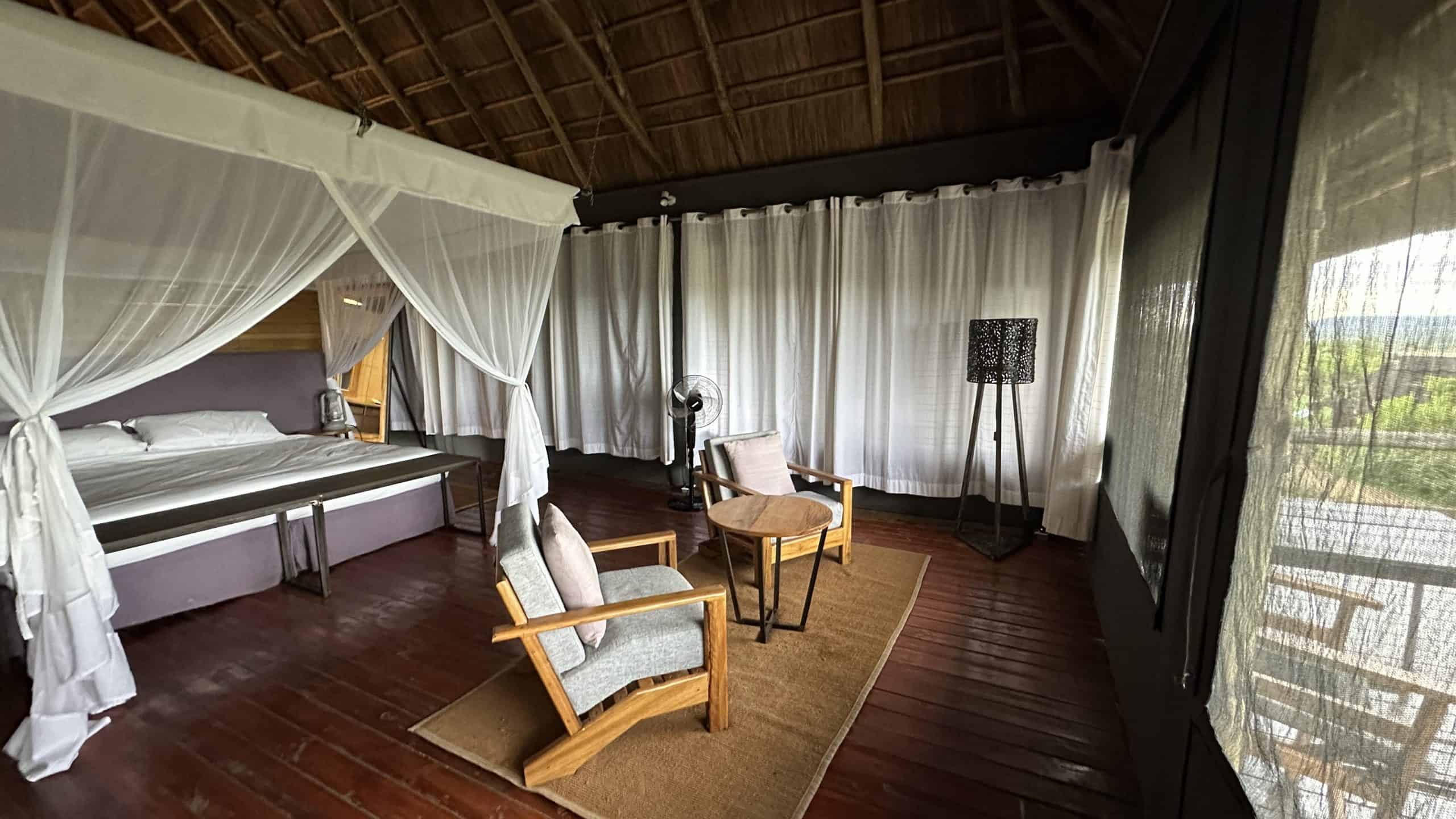 Bedroom with sitting area
