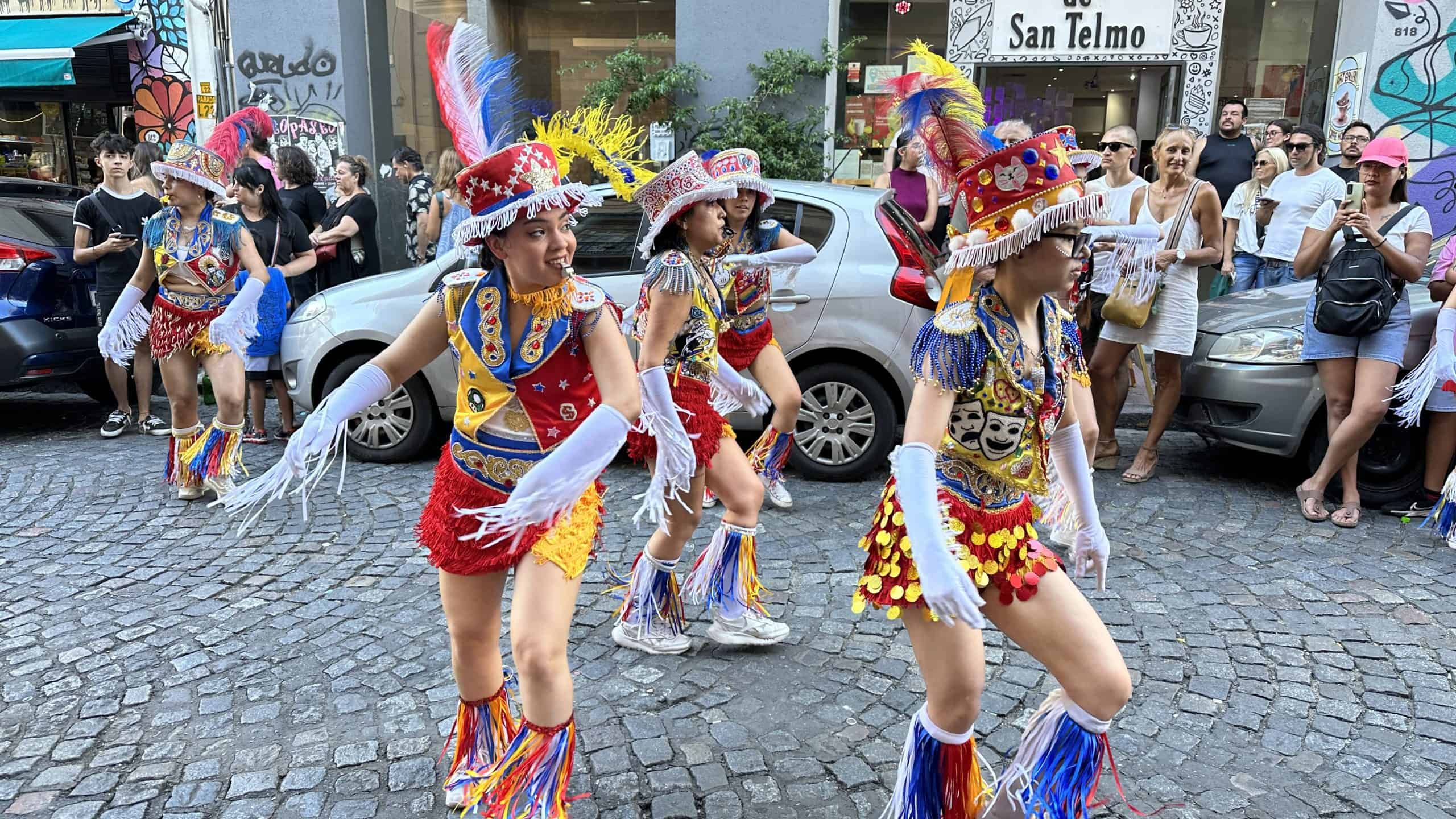 Dancers in a parade