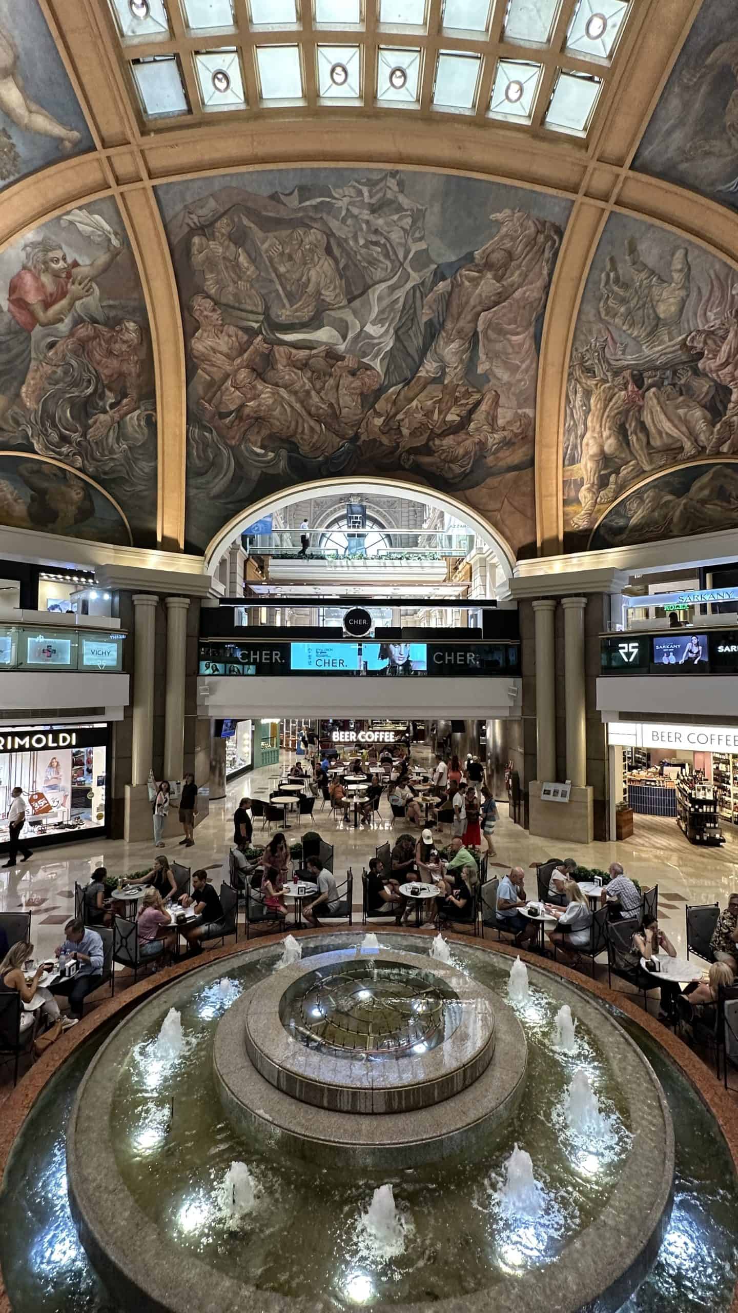 The beautiful interior of the Galleria Pacifico