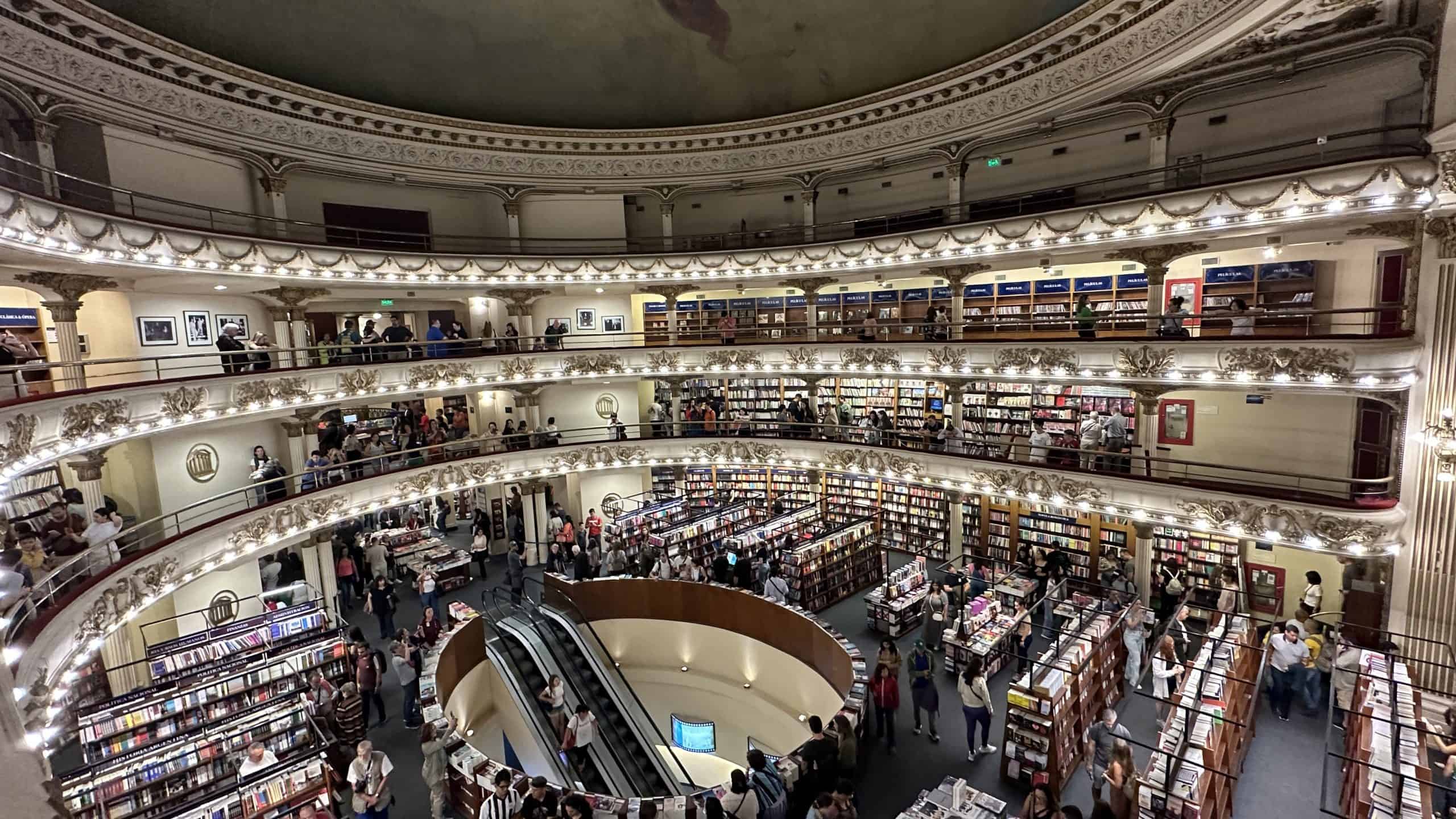 View of bookstore from the balcony