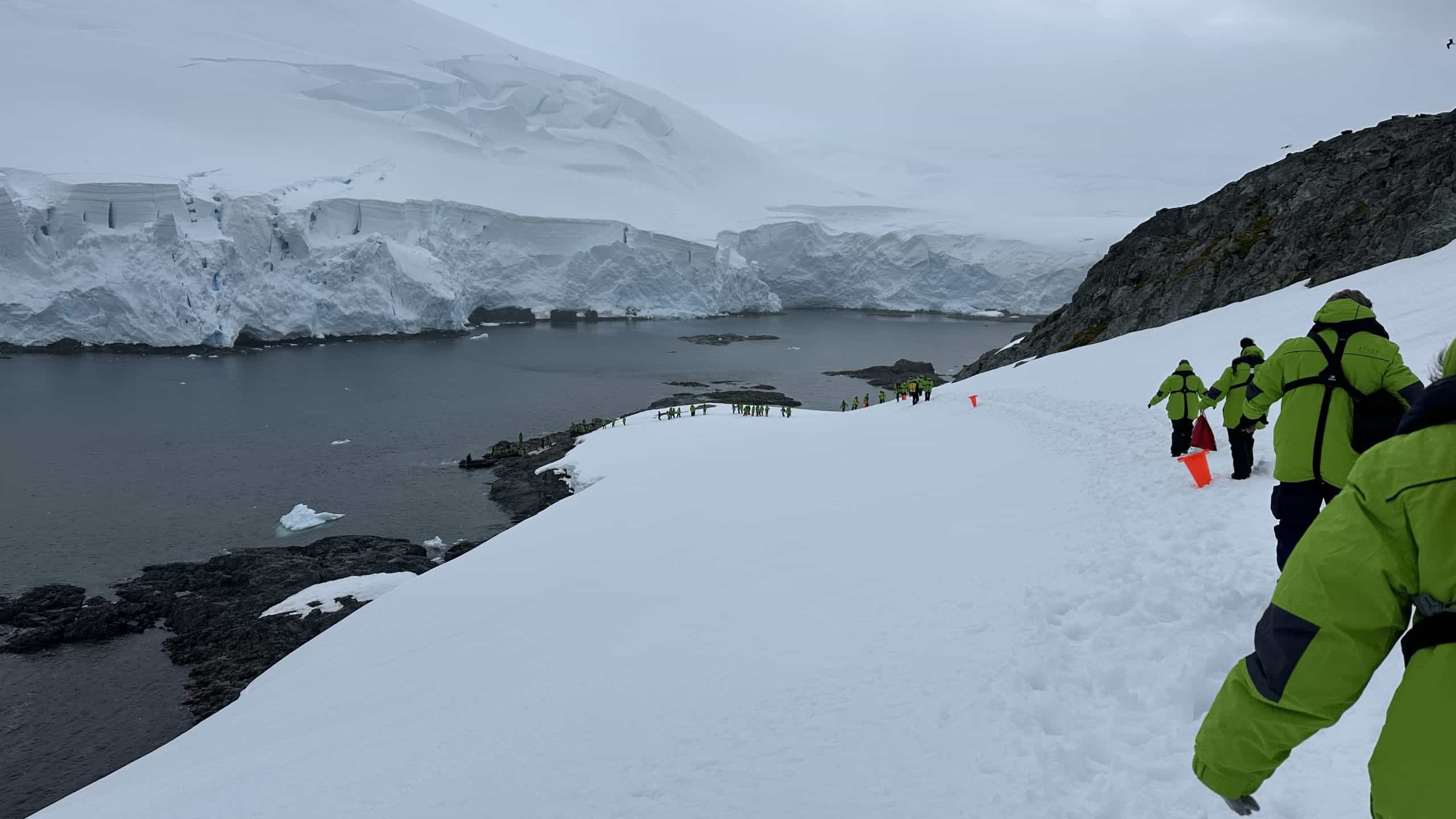 On the way back down