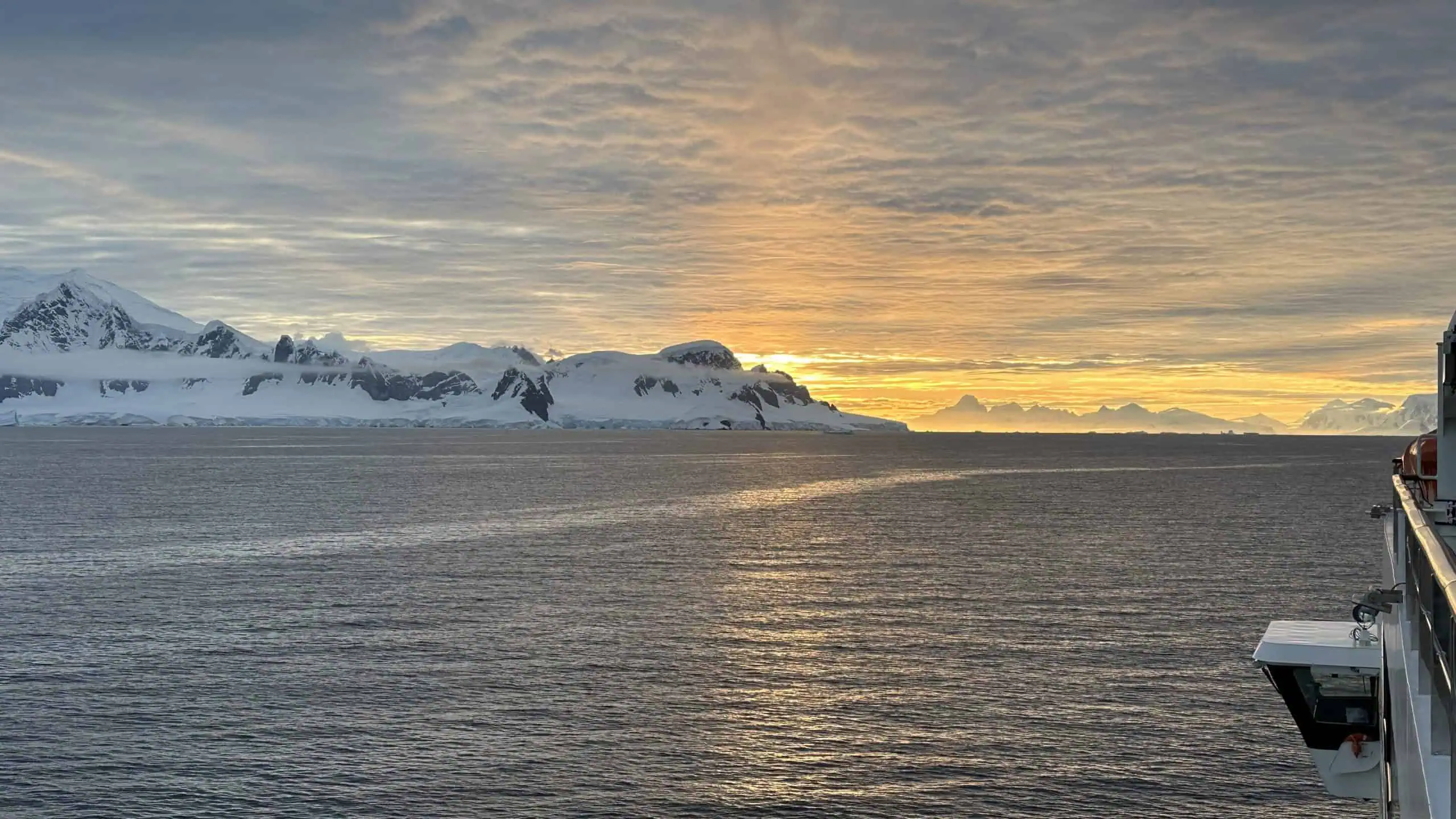 Sunset in Antarctica