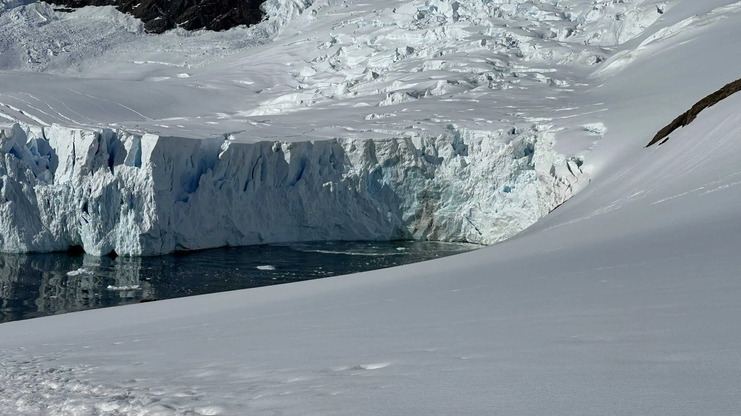 Calving glacier