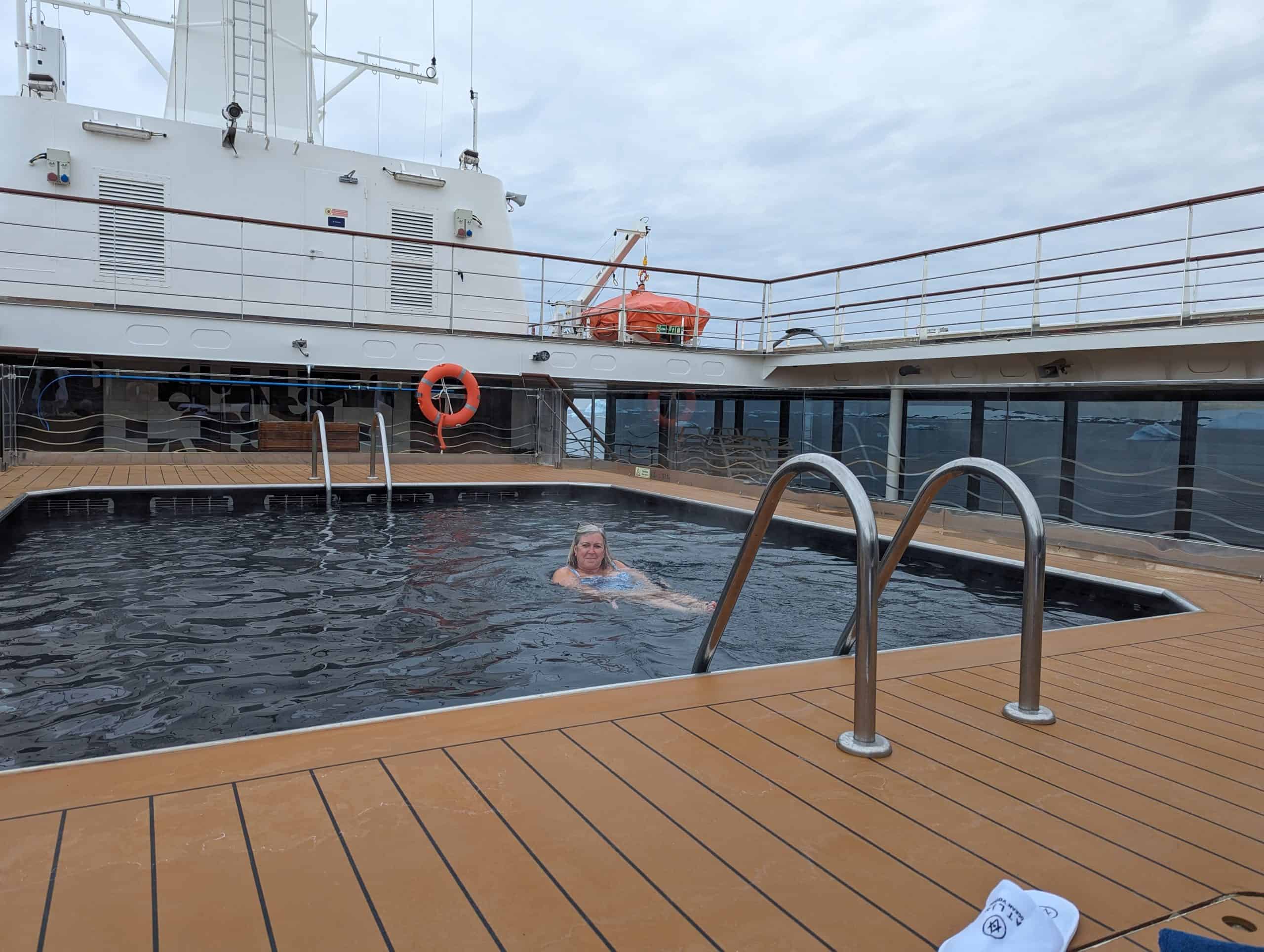 Swimming in Antarctica