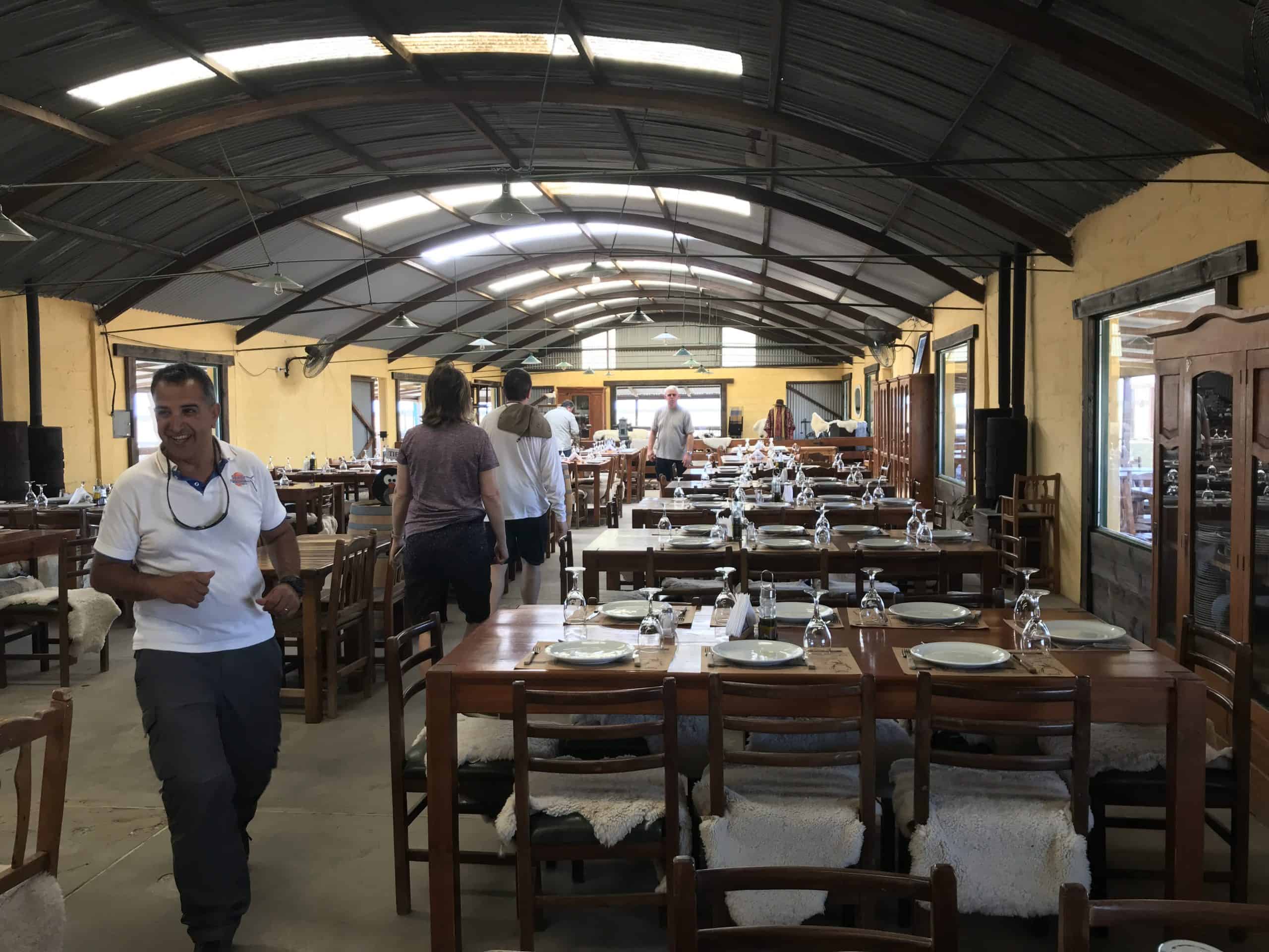 Dining area at the ranch