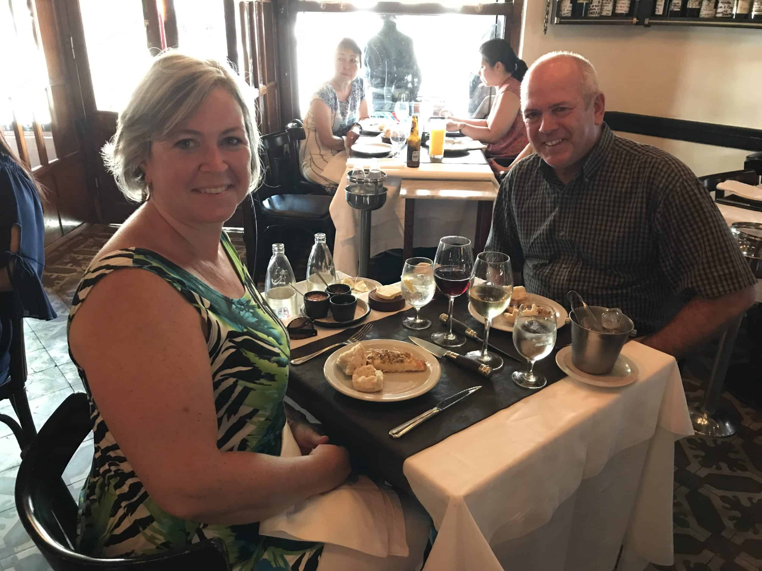 Enjoying our meal at Don Julio