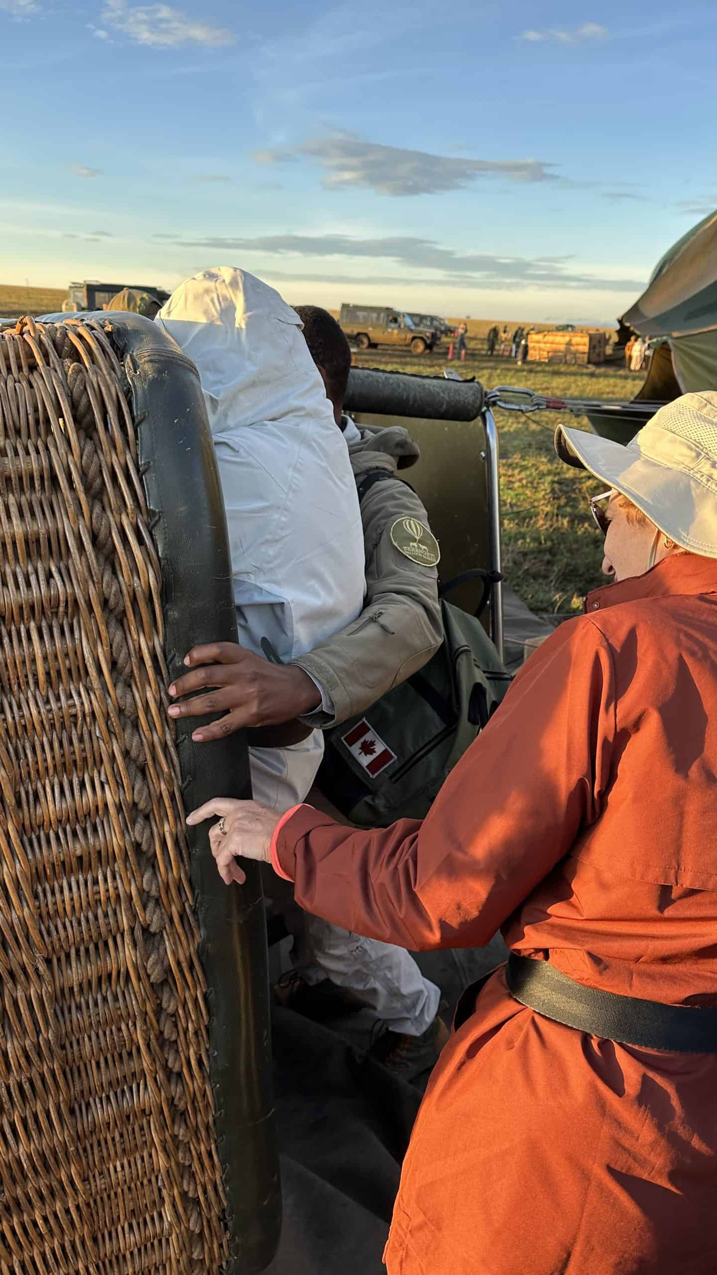 Loading into the basket with assistance