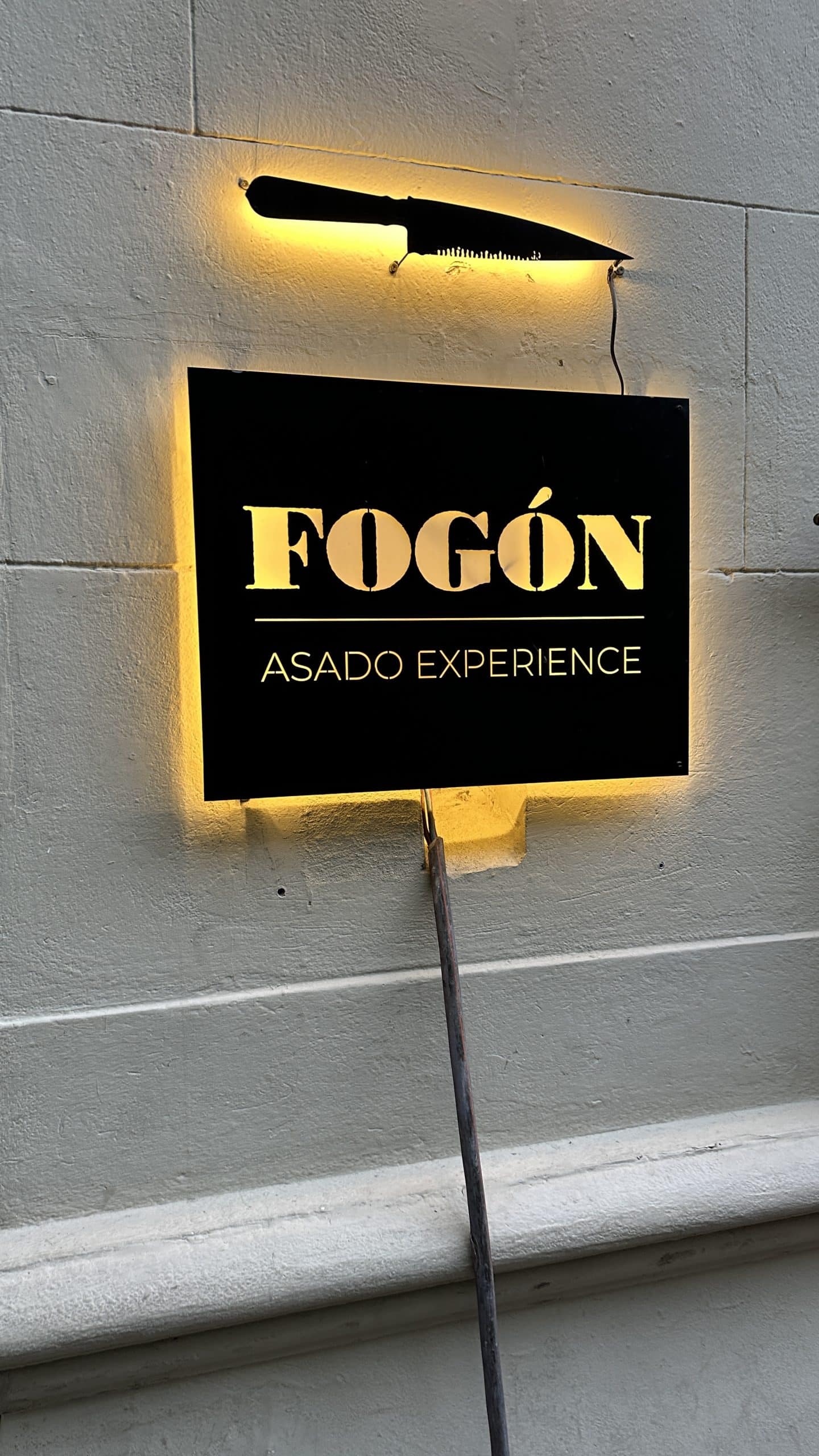 Sign outside
