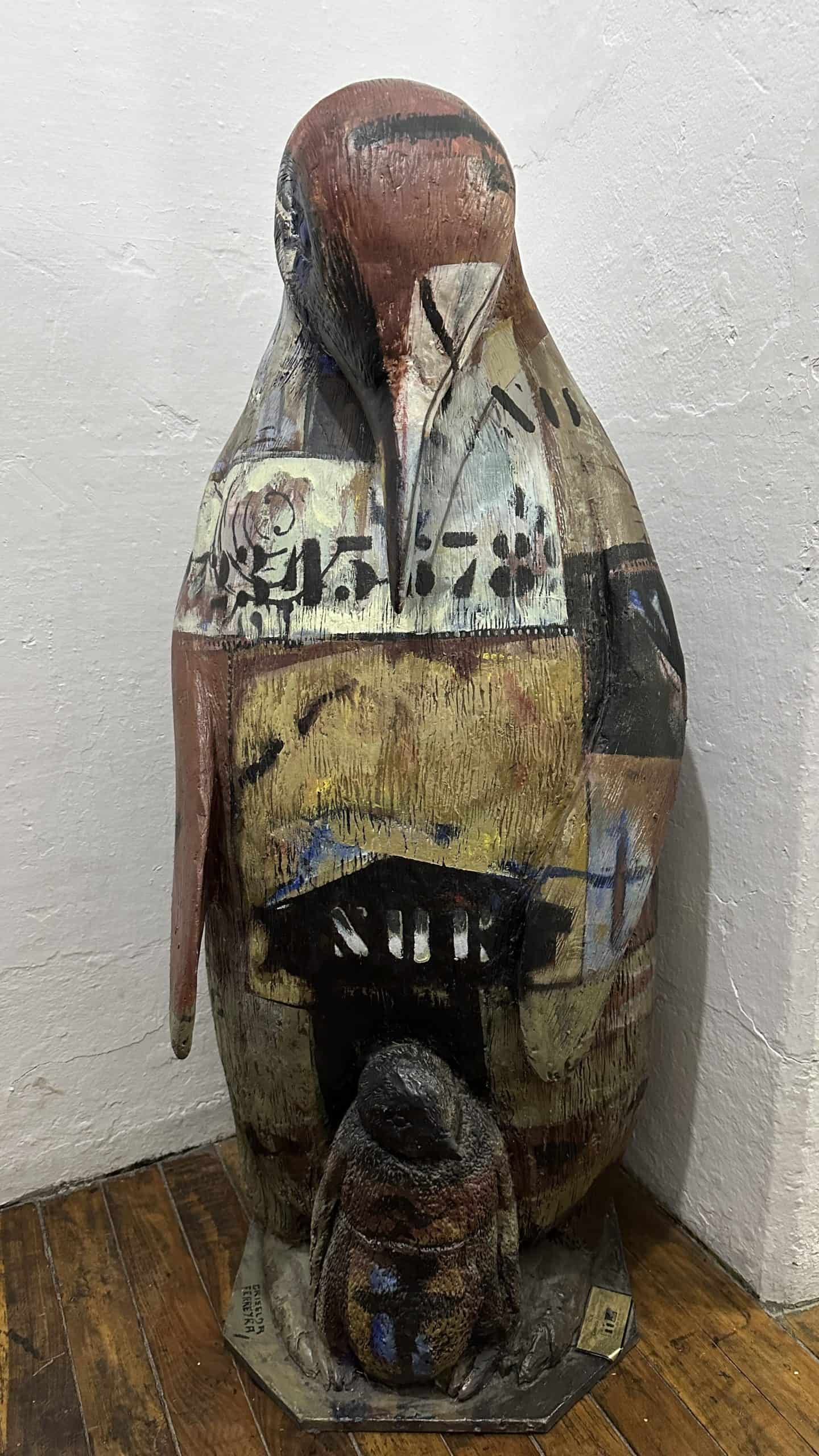 Elaborate painted penguin