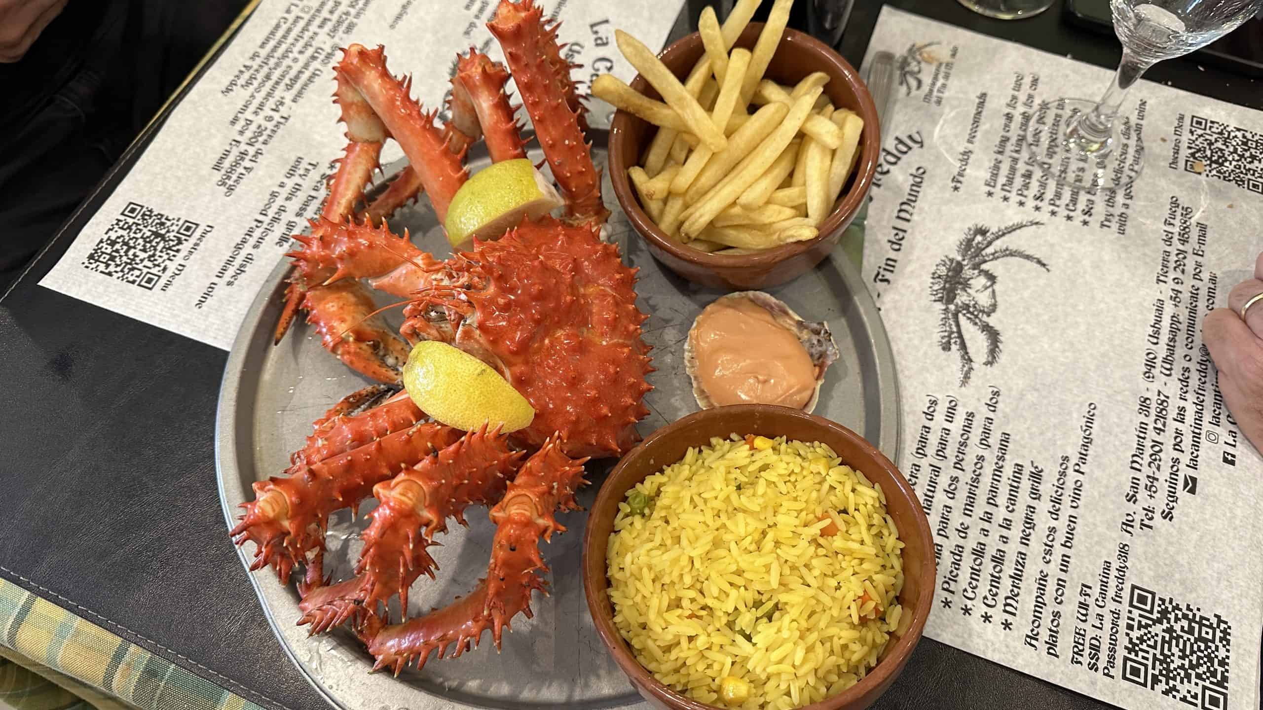 Natural crab dish