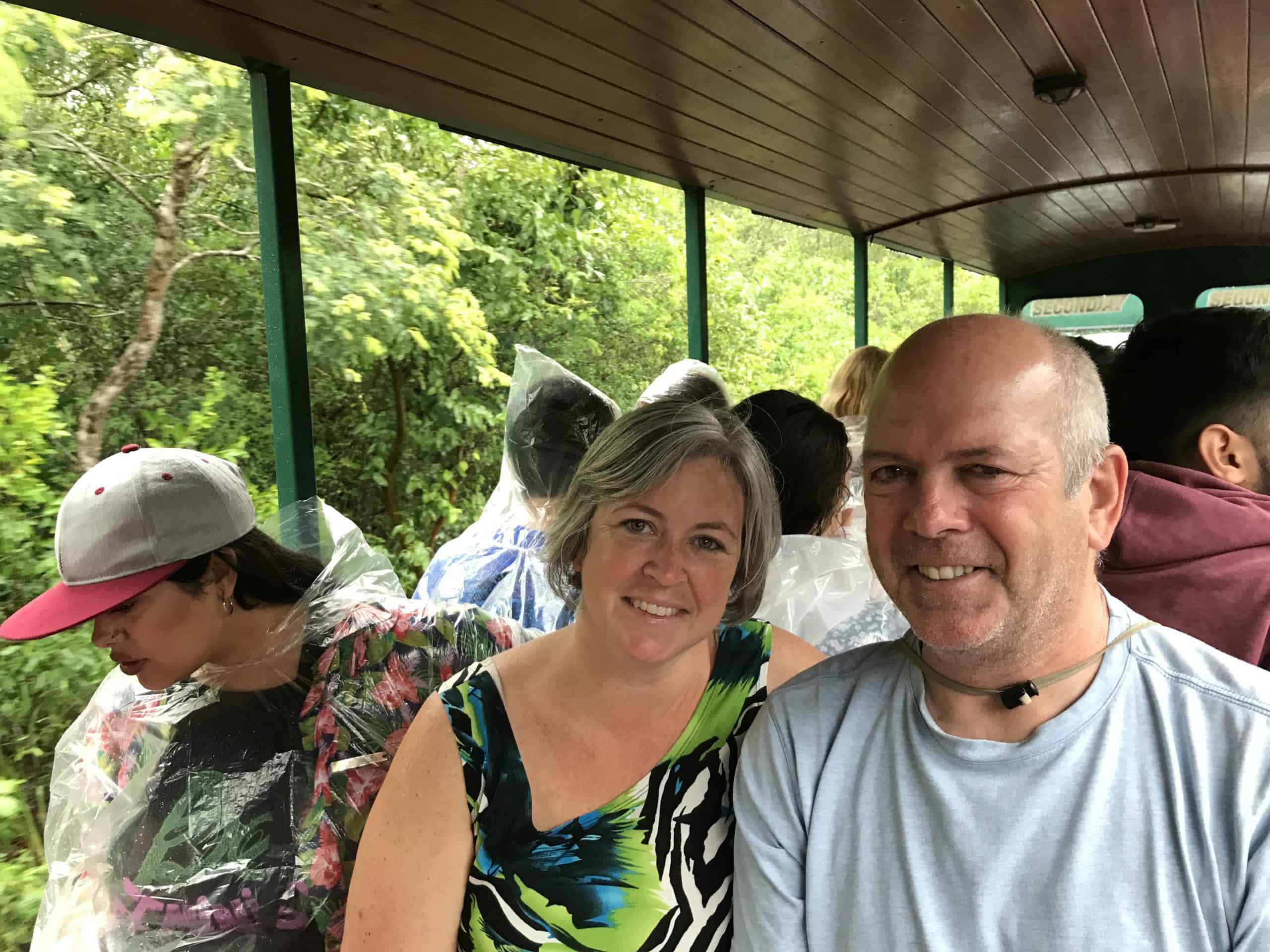 Our picture on the train to the Iguazu falls Argentina side
