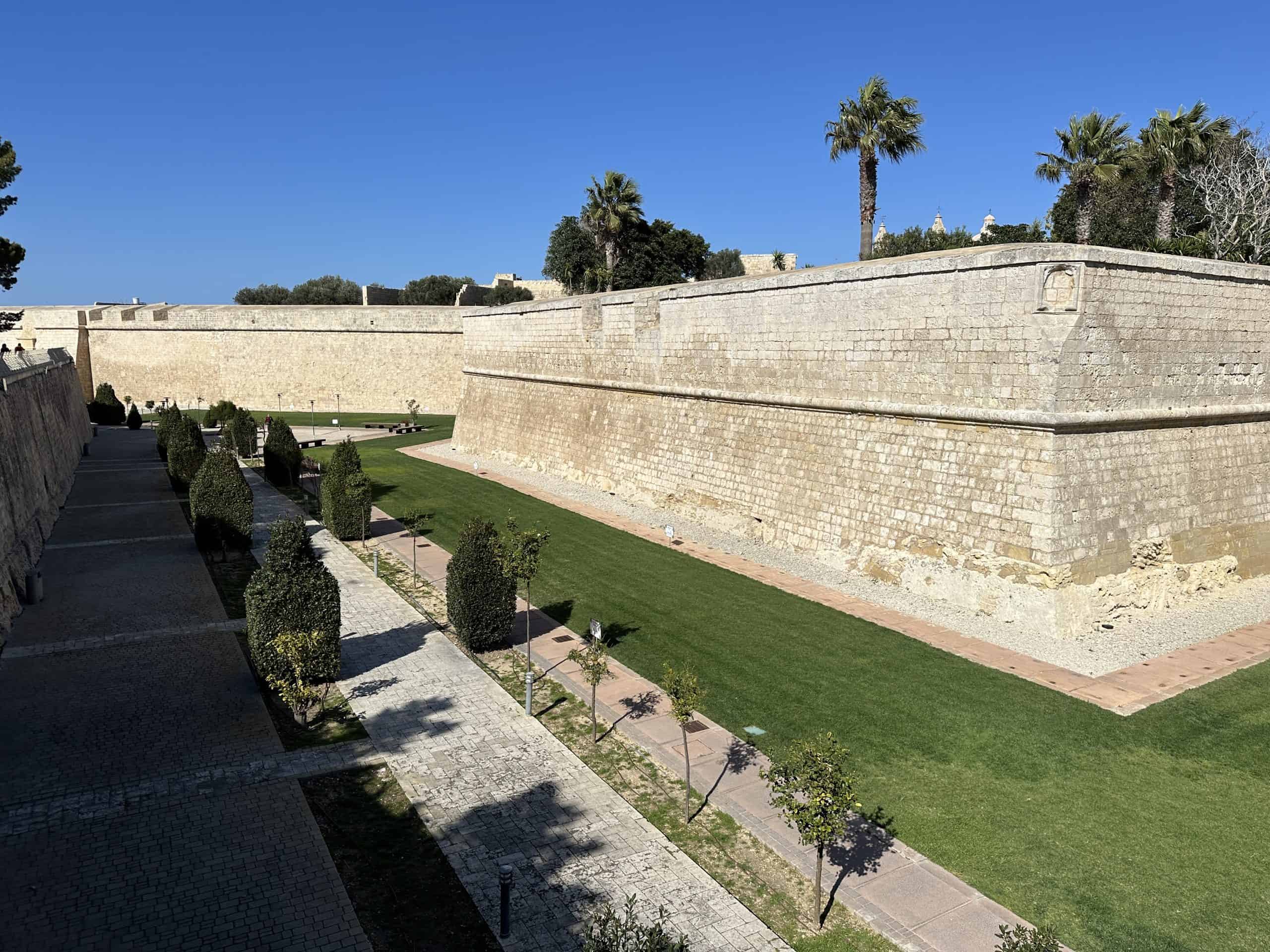 Grassy moat