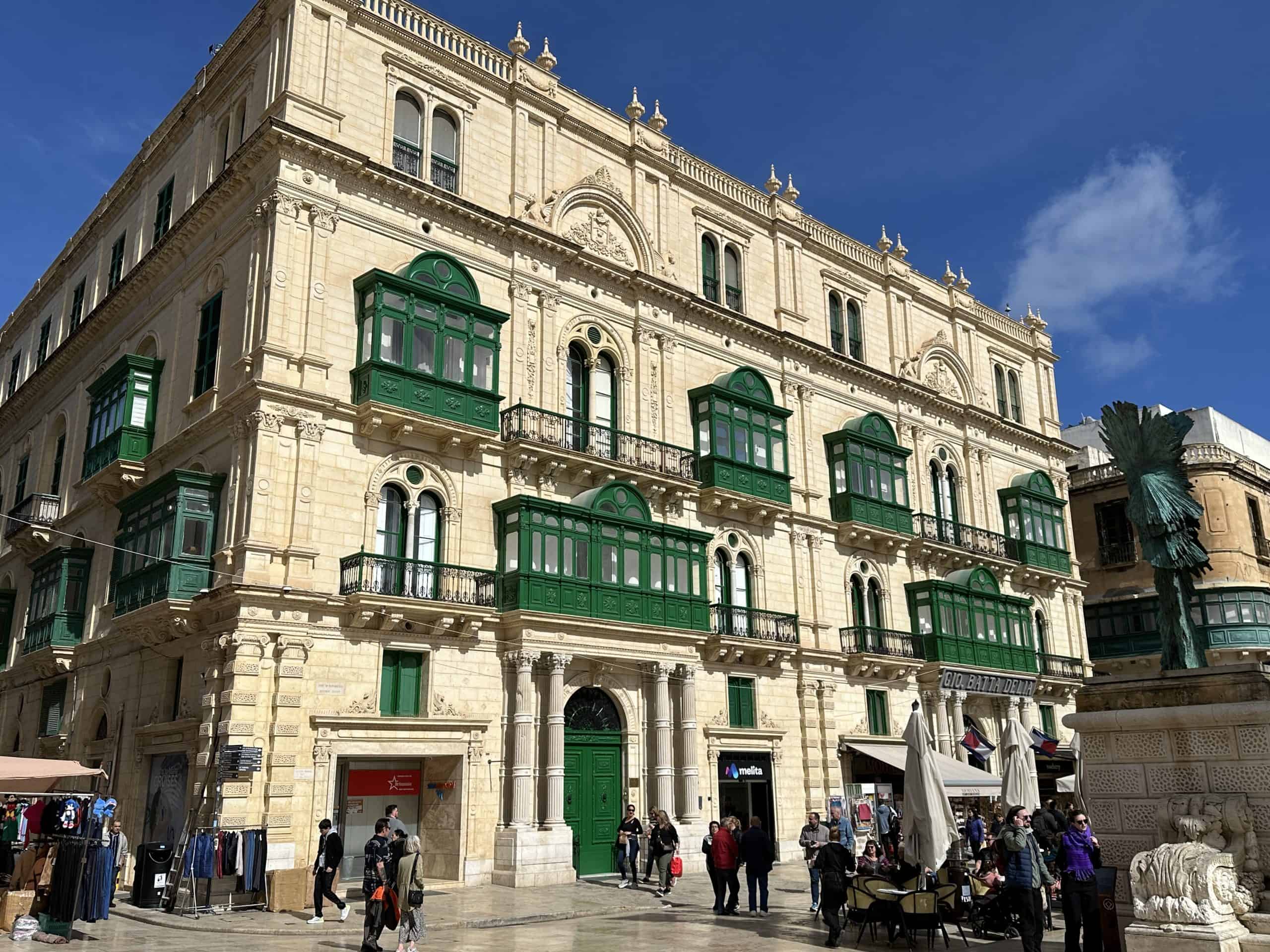 Beautiful balconies in Valletta