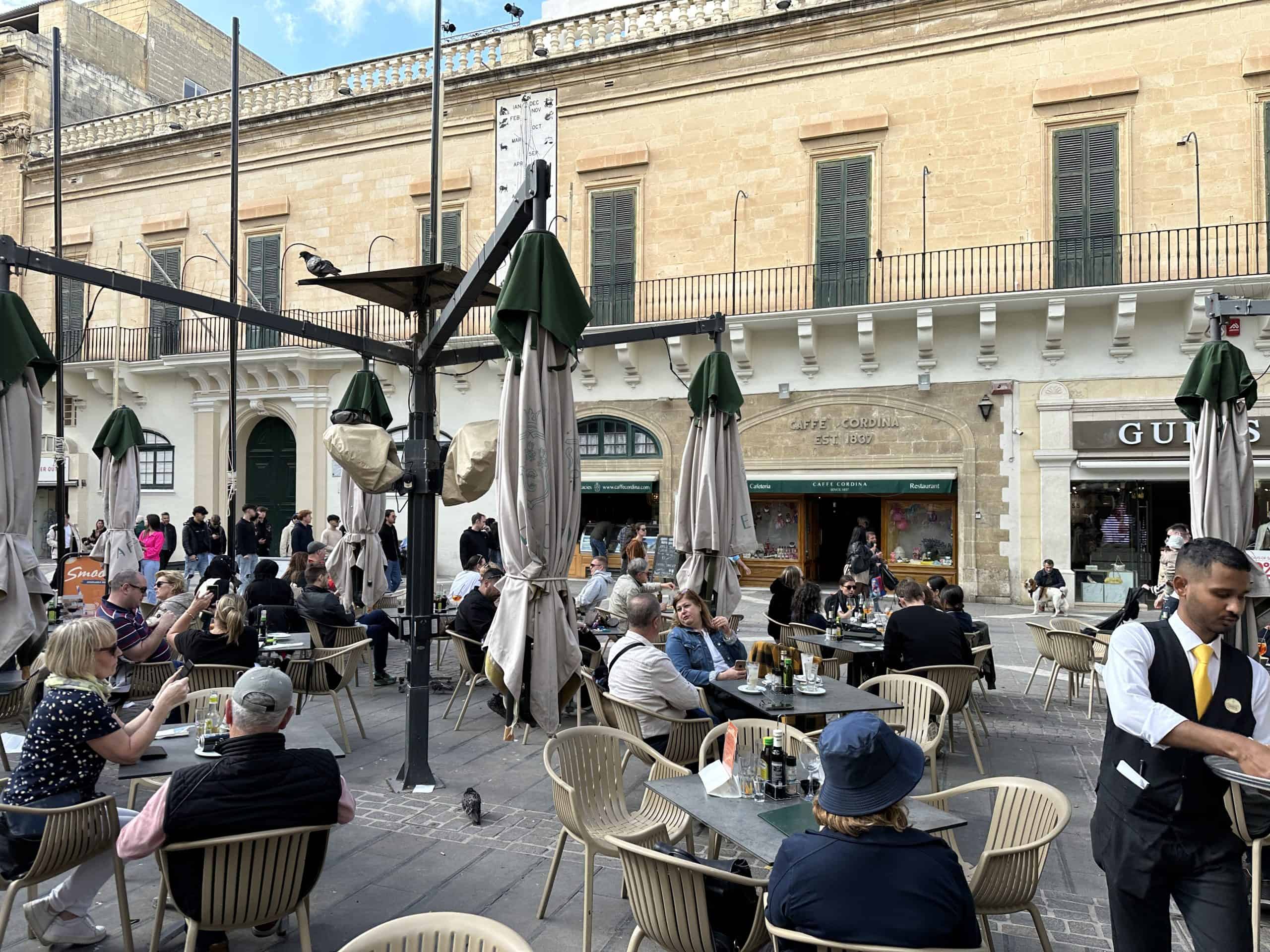 Patio of Caffe Cordina