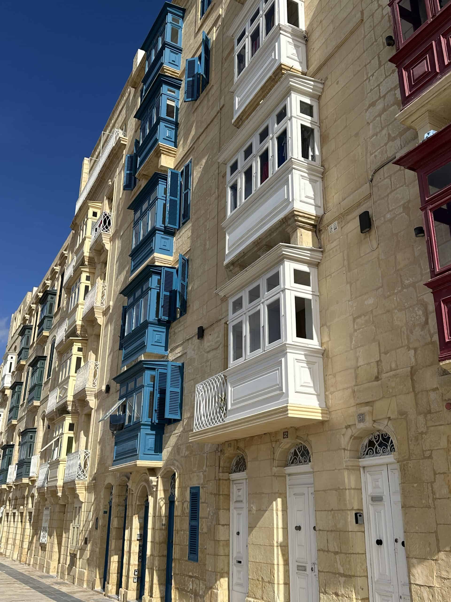 Balconies in Valletta