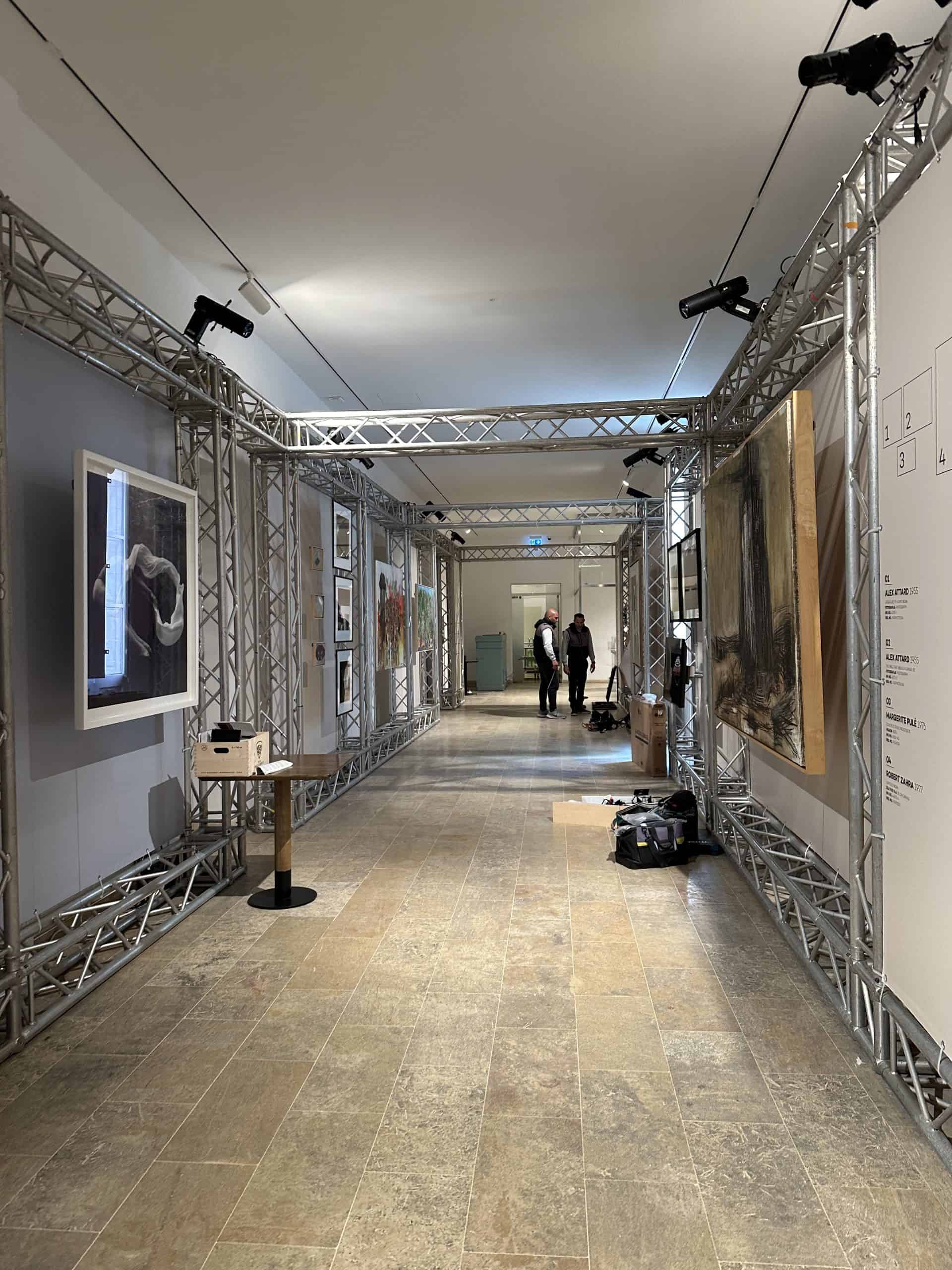 Exhibit being set up at MUZA