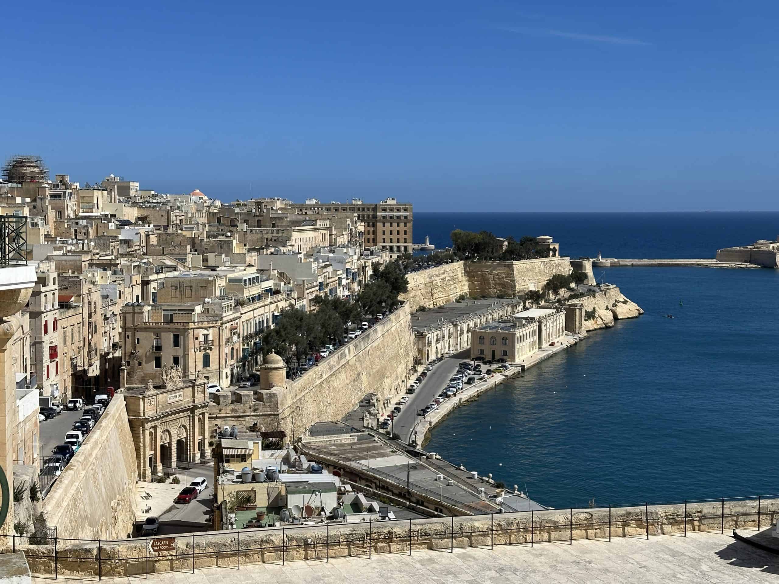 Valletta view from Upper Barrakka Gardens