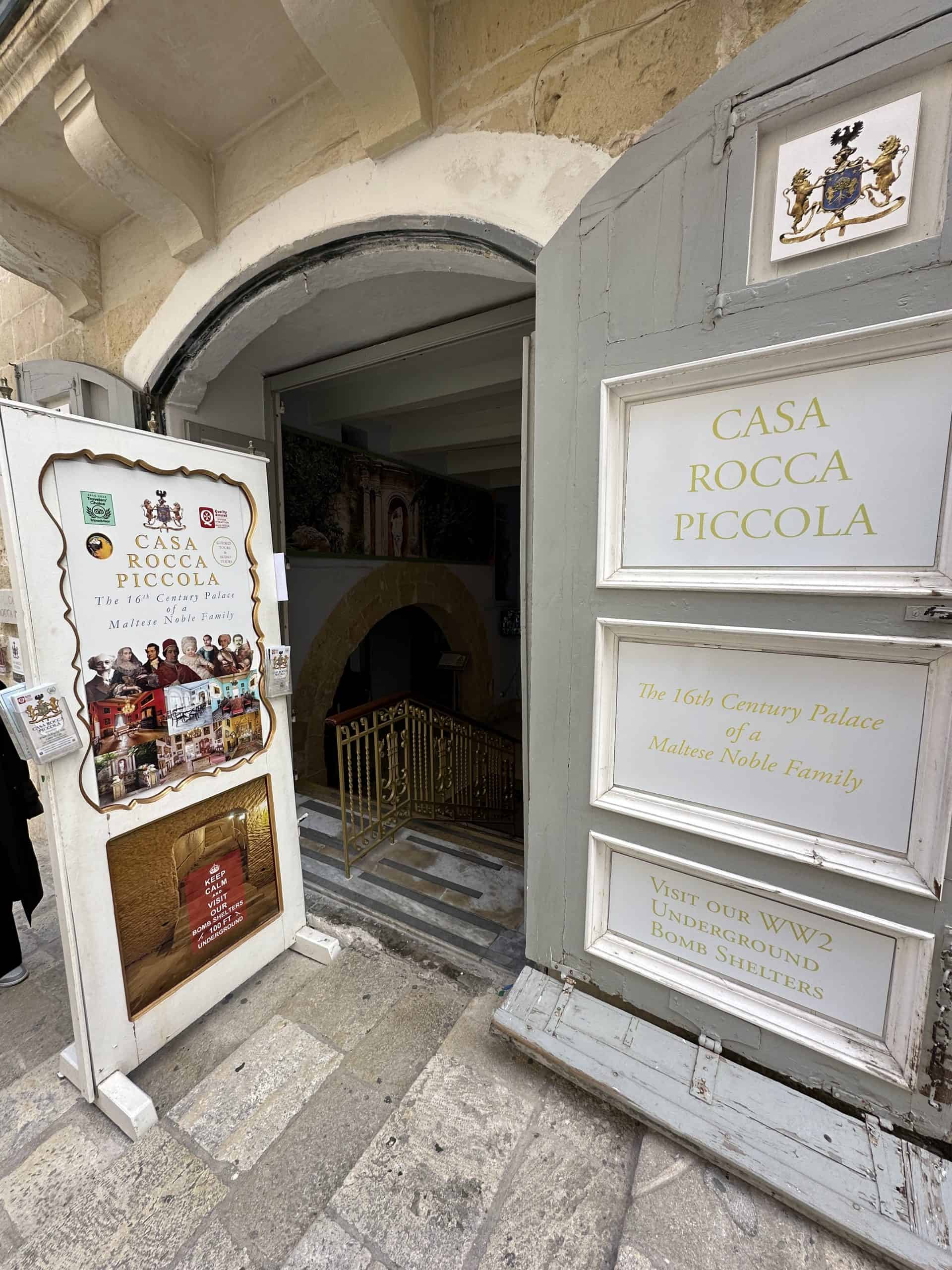 Entrance to Casa Rocca Piccola