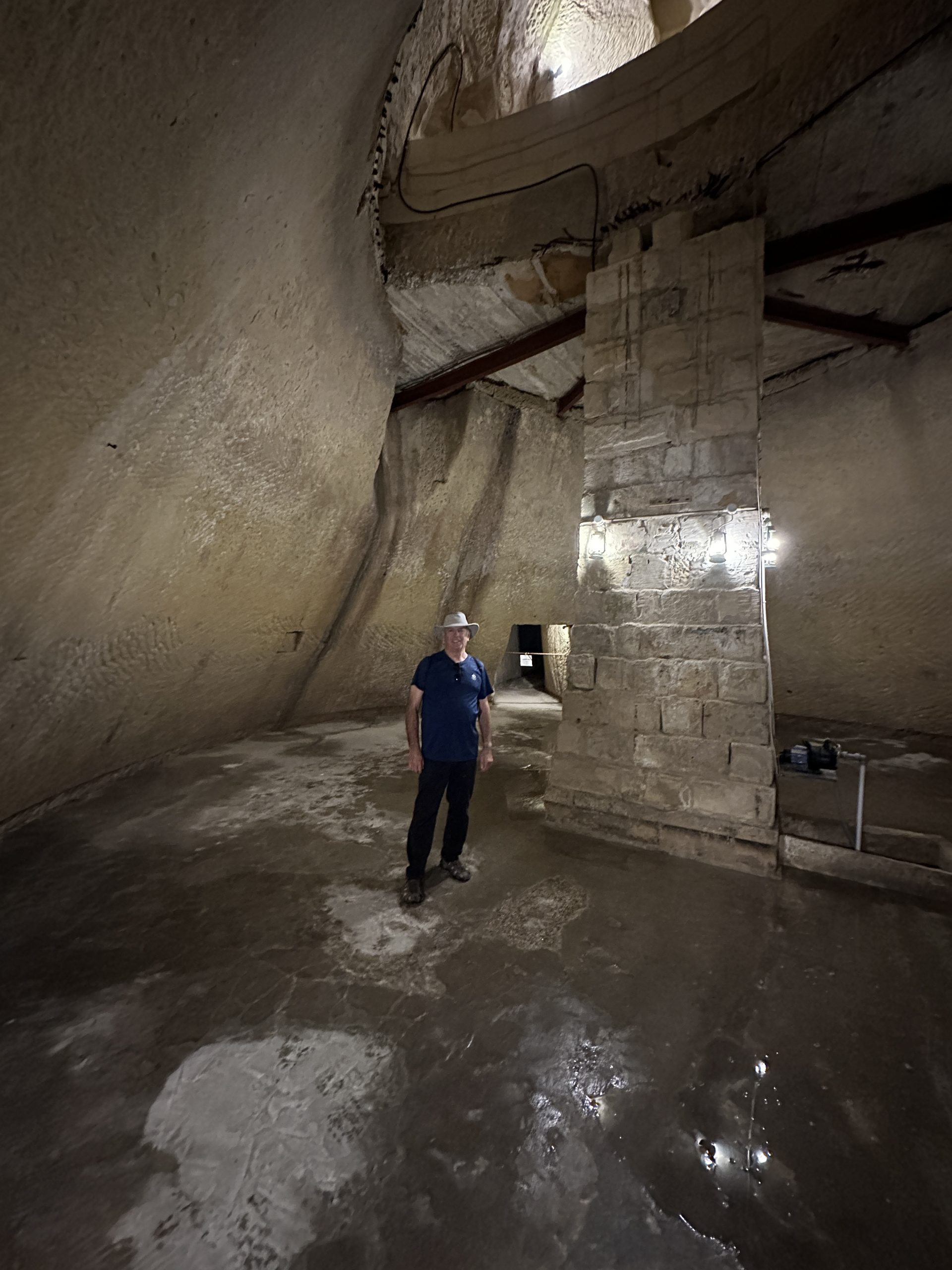 Massive cistern turned shelter