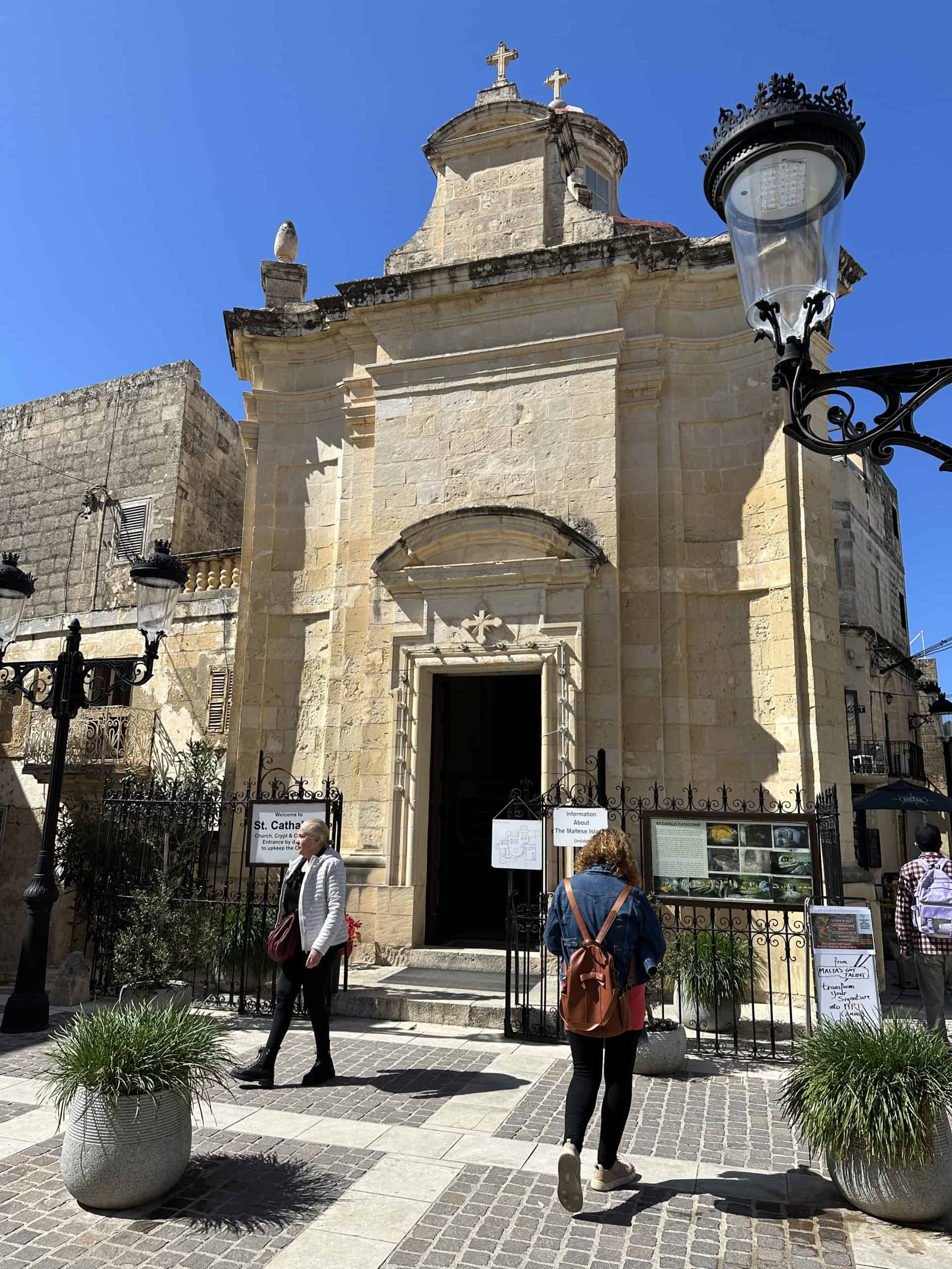 Entrance to St Cataldus Church