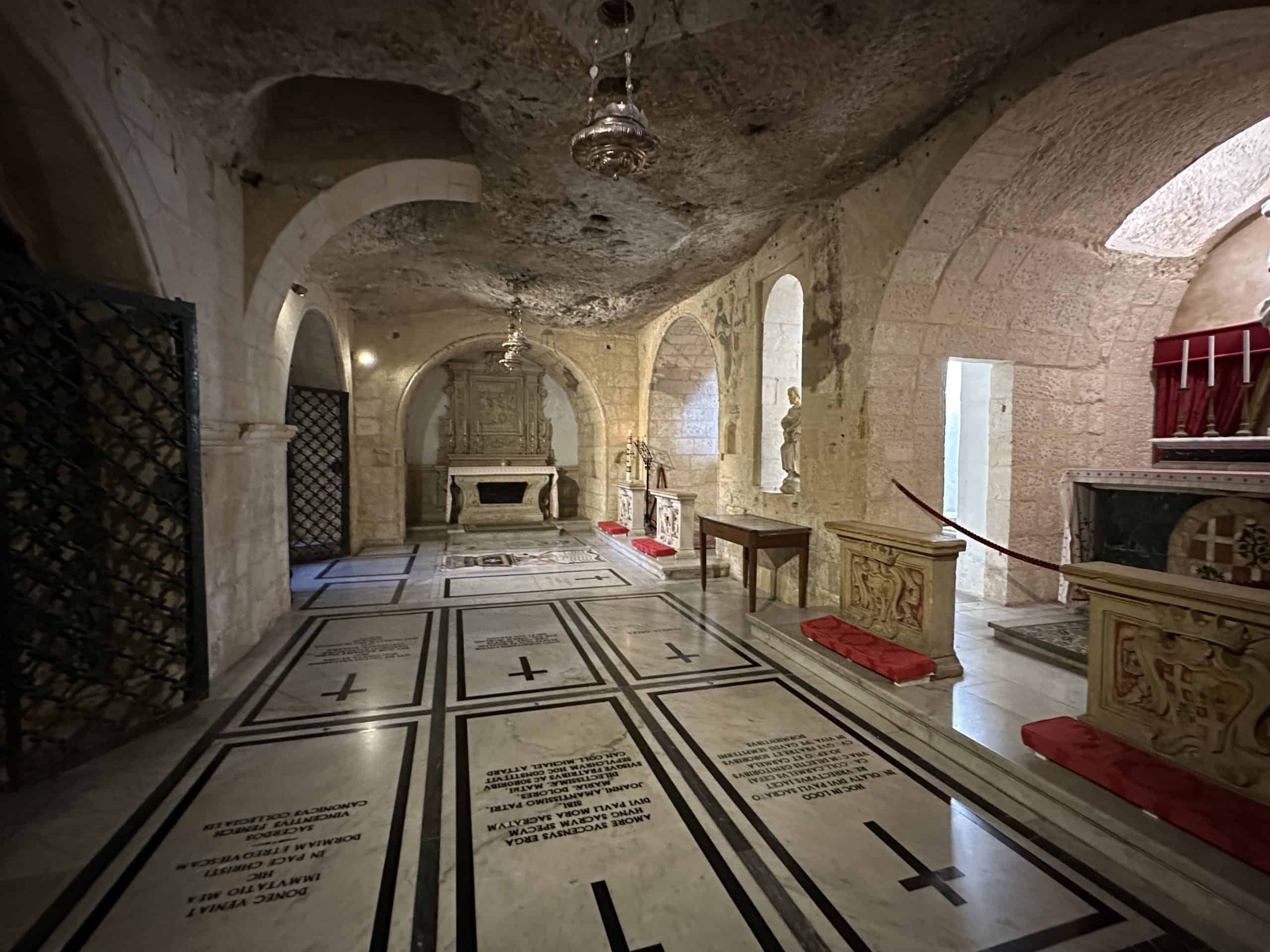Vestibule in front of the grotto