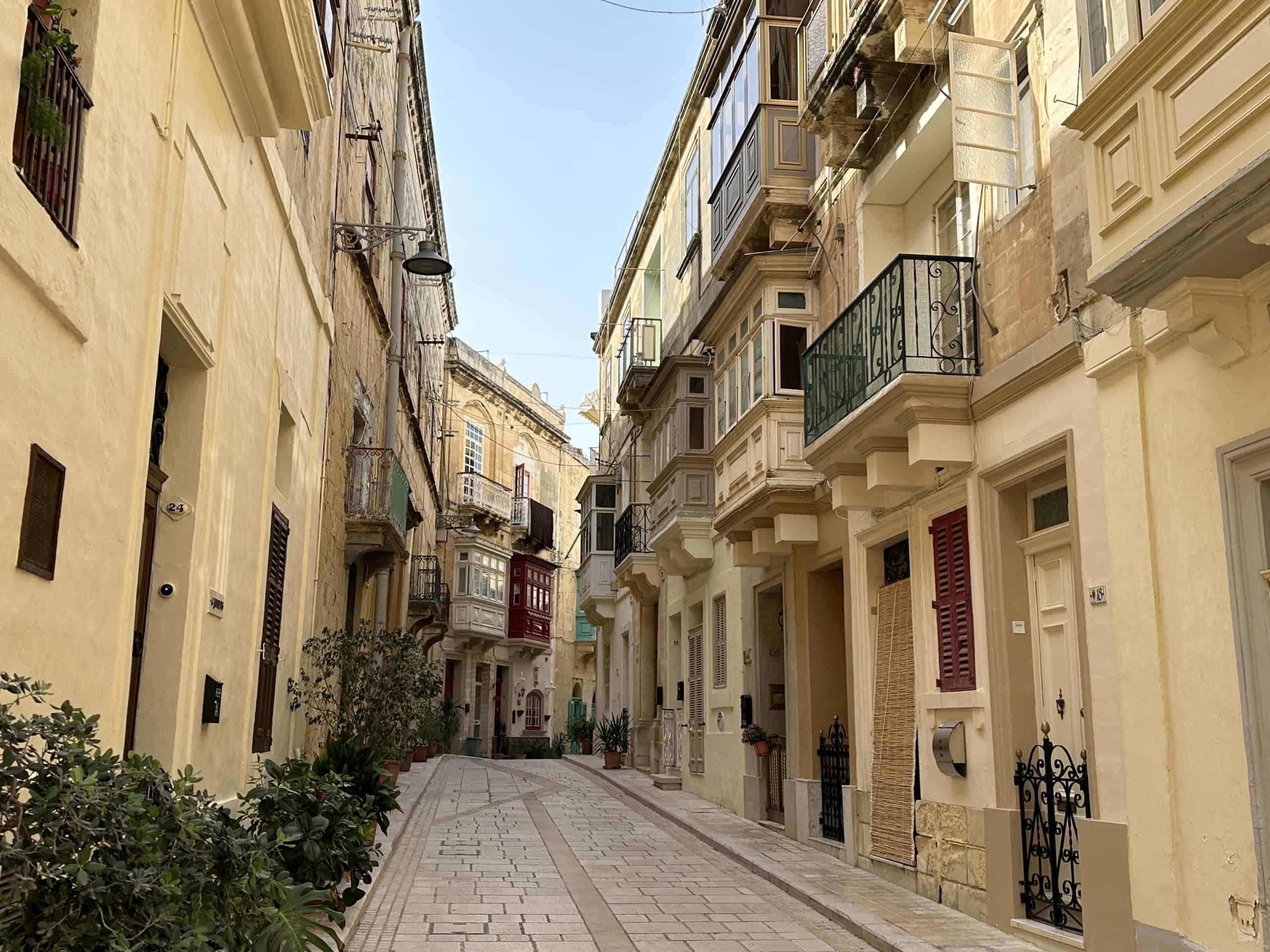Streets in Vittoriosa