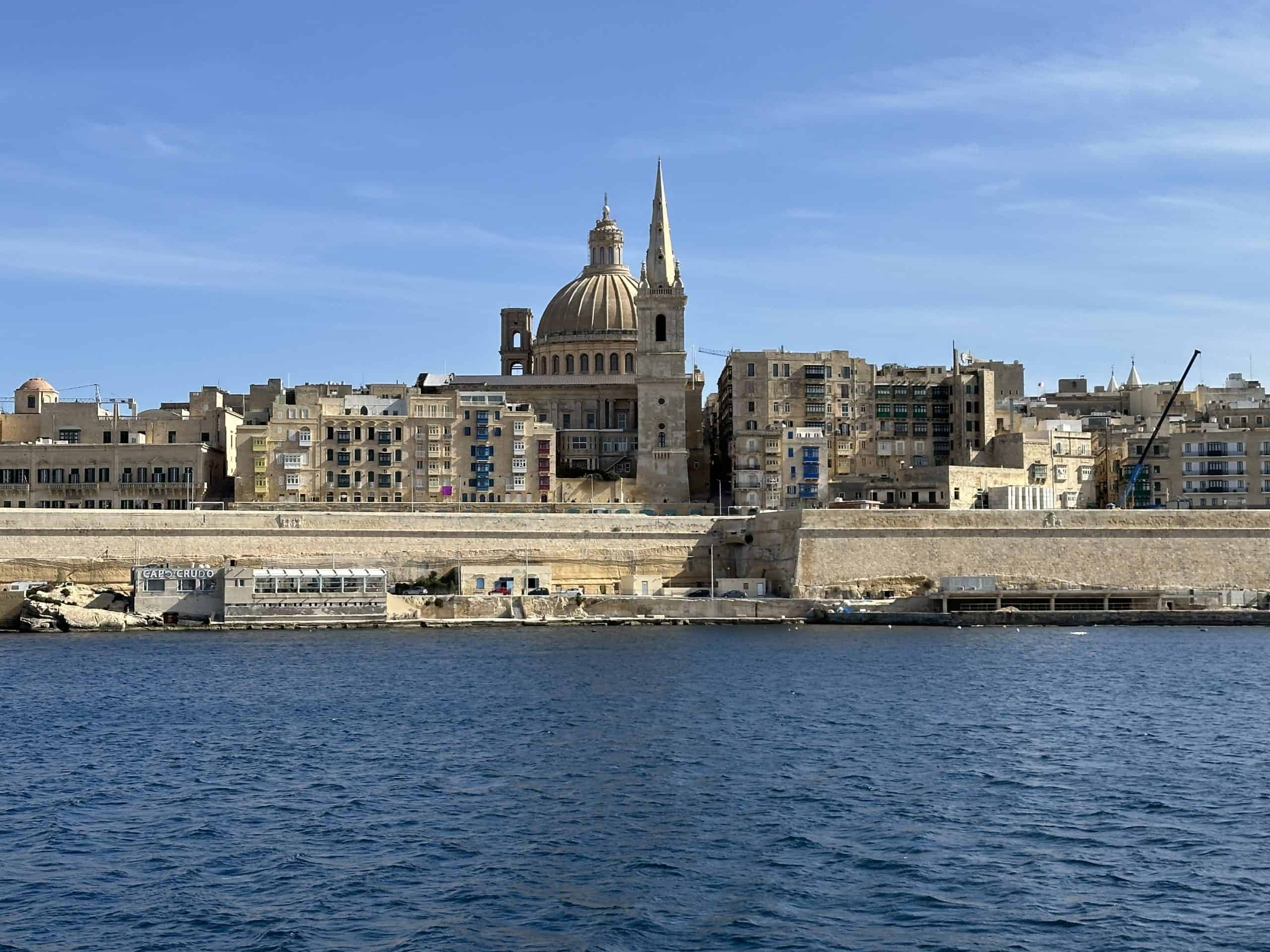 Views of the walls around Valletta