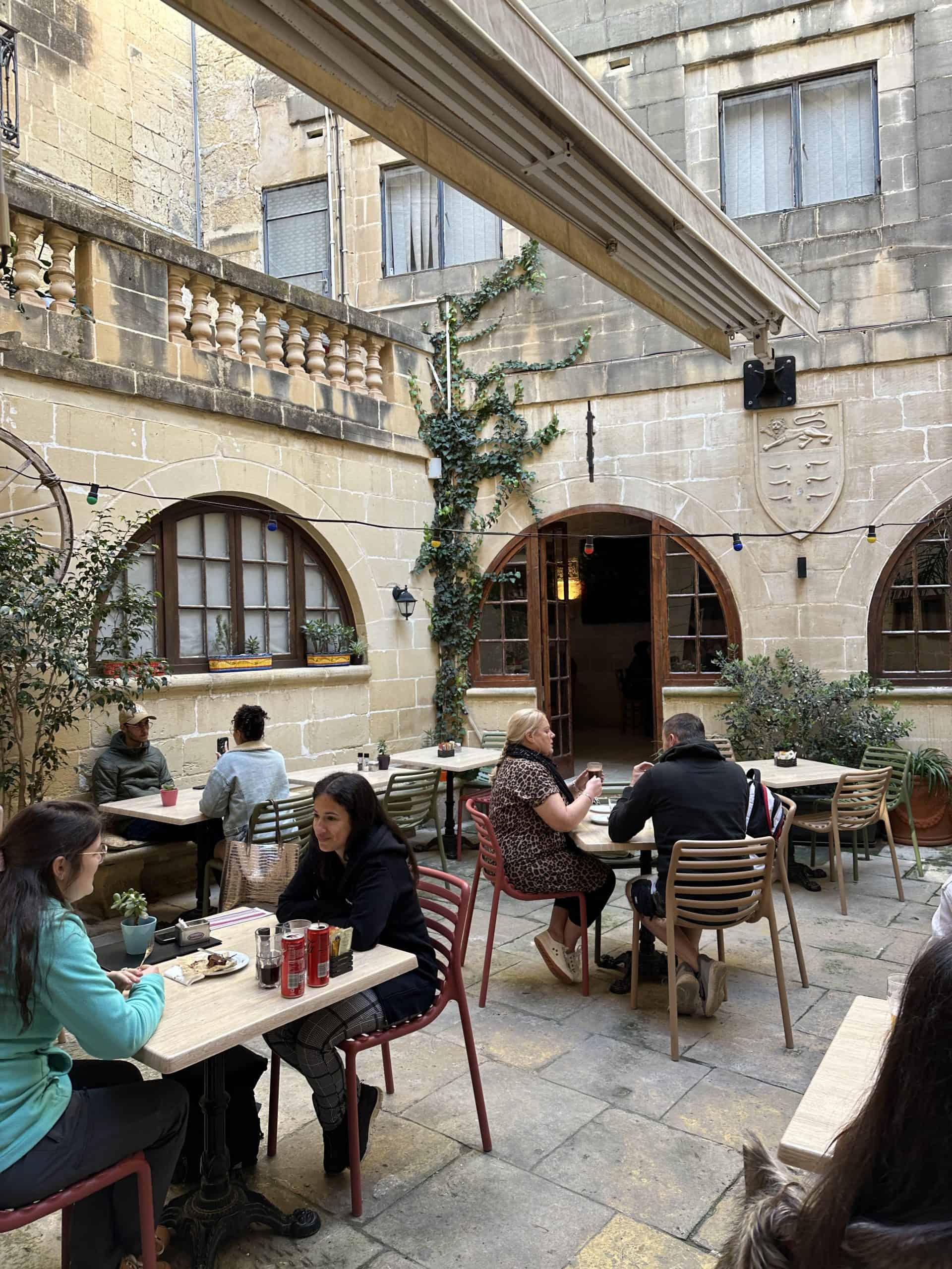 Interior courtyard of Palazzo Costanzo