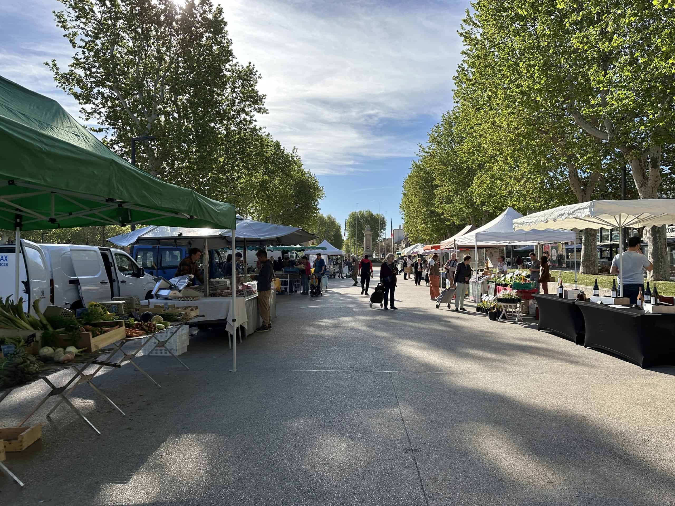 Organic market on Saturday