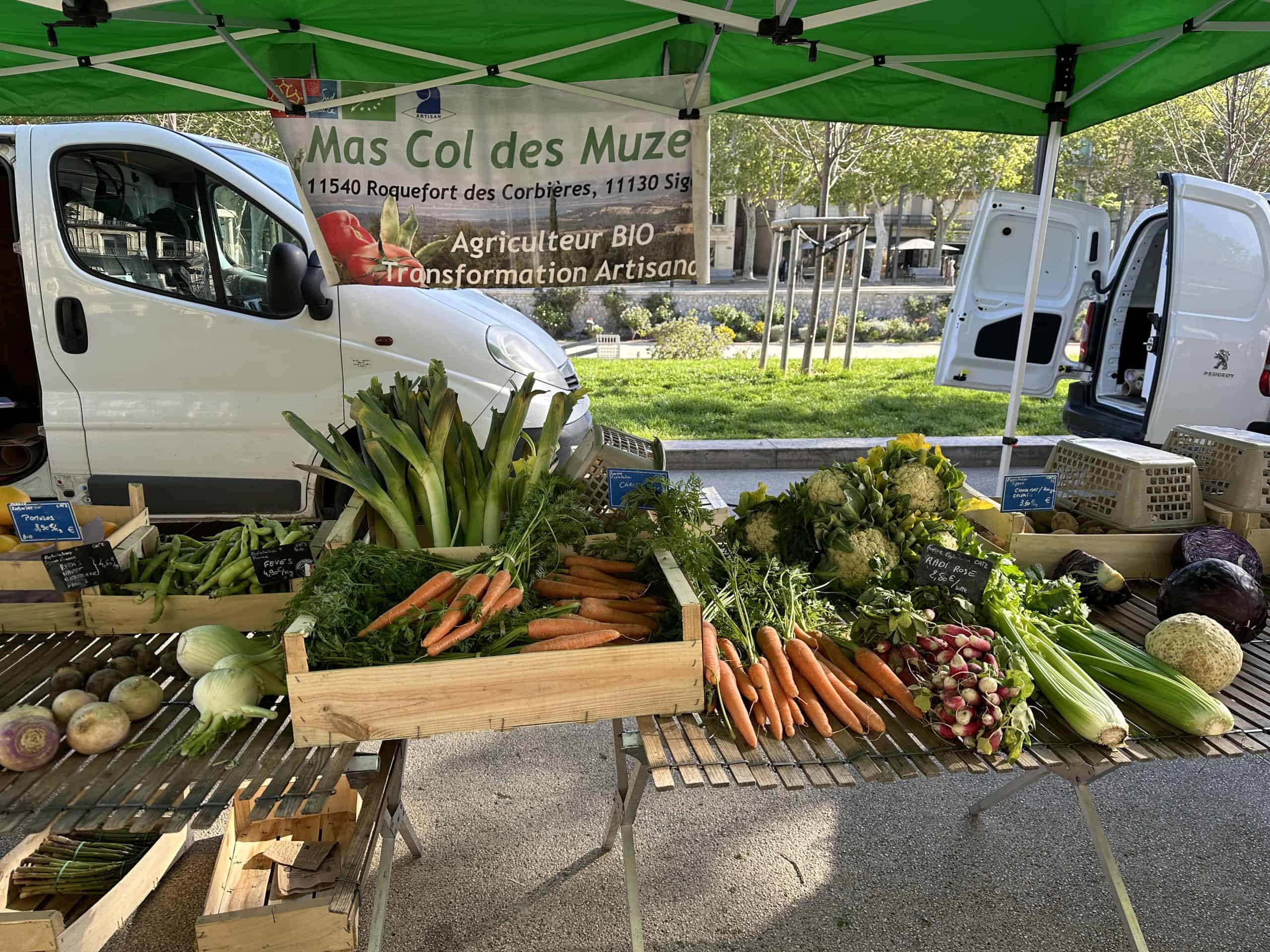 Fresh organic produce